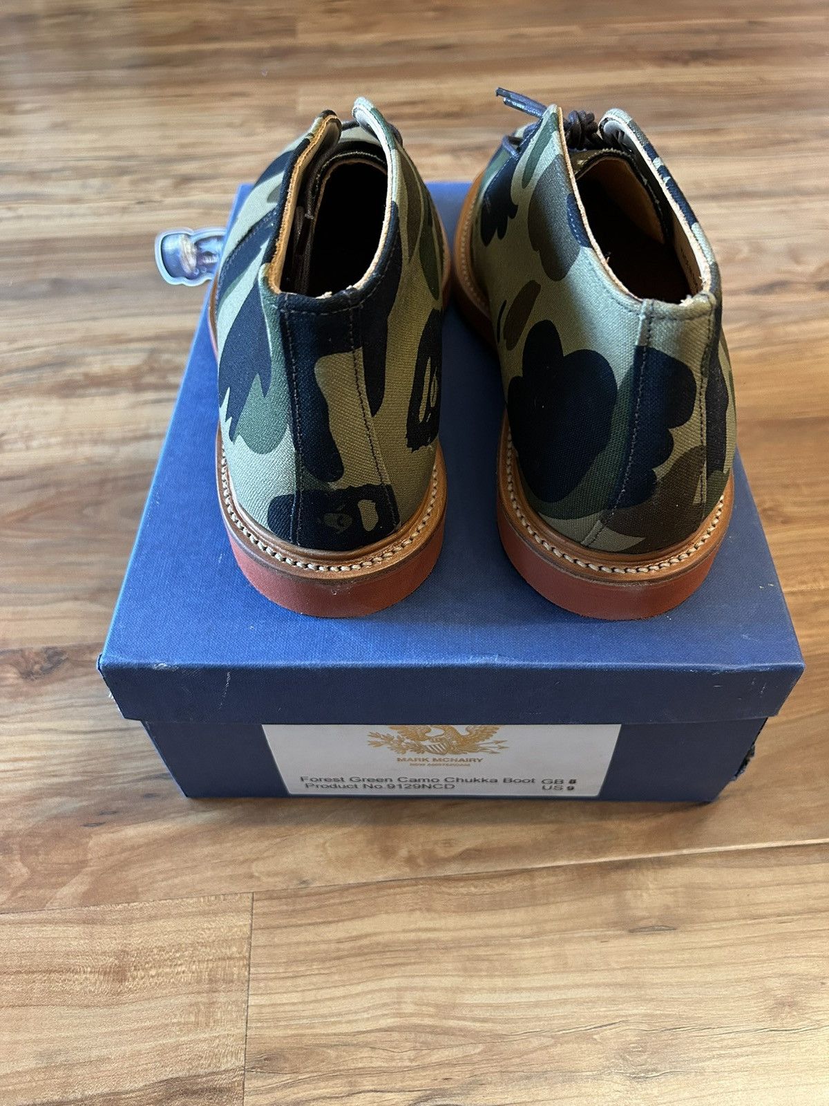 Bape NEW Bape x Mark Mcnairy Green Camo Shoes Size US 9 / EU 42 - 6 Thumbnail