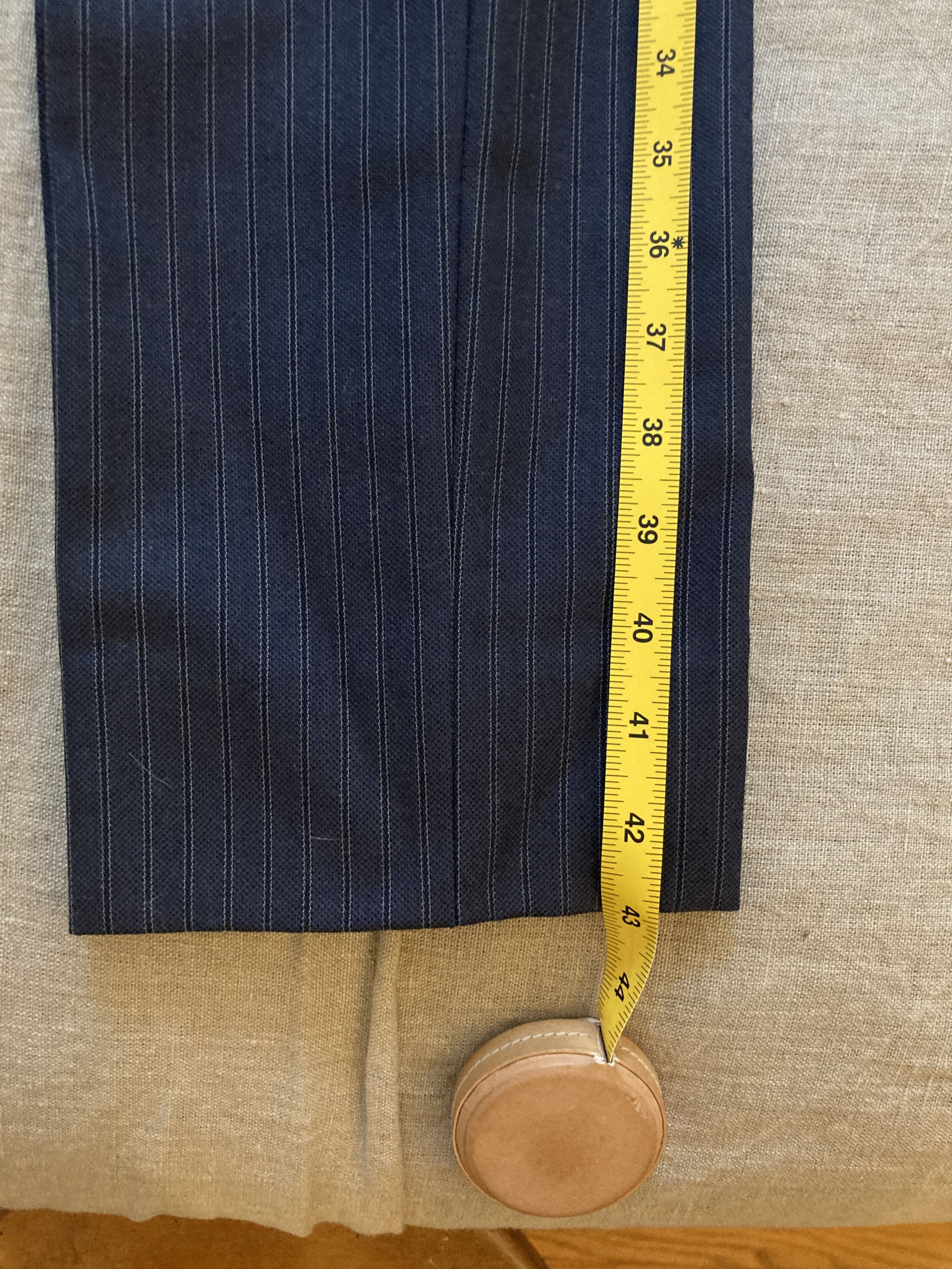 HUSBANDS Husbands Paris - DOUBLE-BREASTED HOPSACK WOOL SUIT Size 38R - 14 Thumbnail