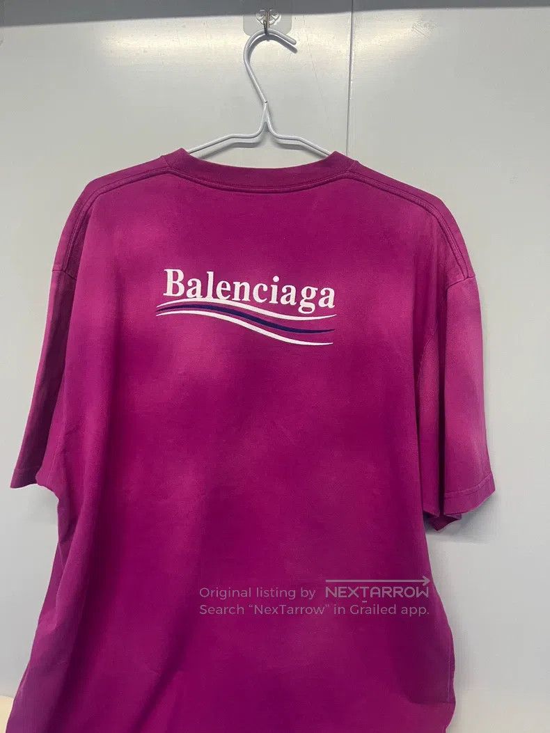 Balenciaga Balenciaga Purple Tie-Dye Classic Coke Embroidered Short S Size US L / EU 52-54 / 3 - 2 Thumbnail