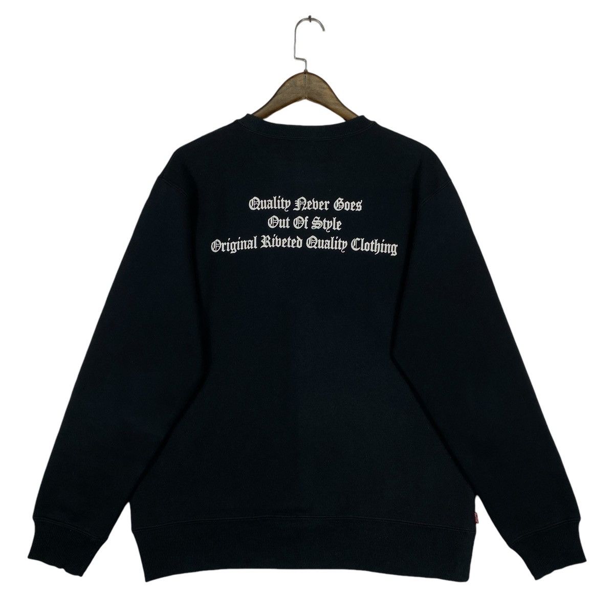 Levi's × Vintage Vintage Levi’s Crewneck Sweatshirt Black Pullover Jumper Size US L / EU 52-54 / 3 - 8 Thumbnail