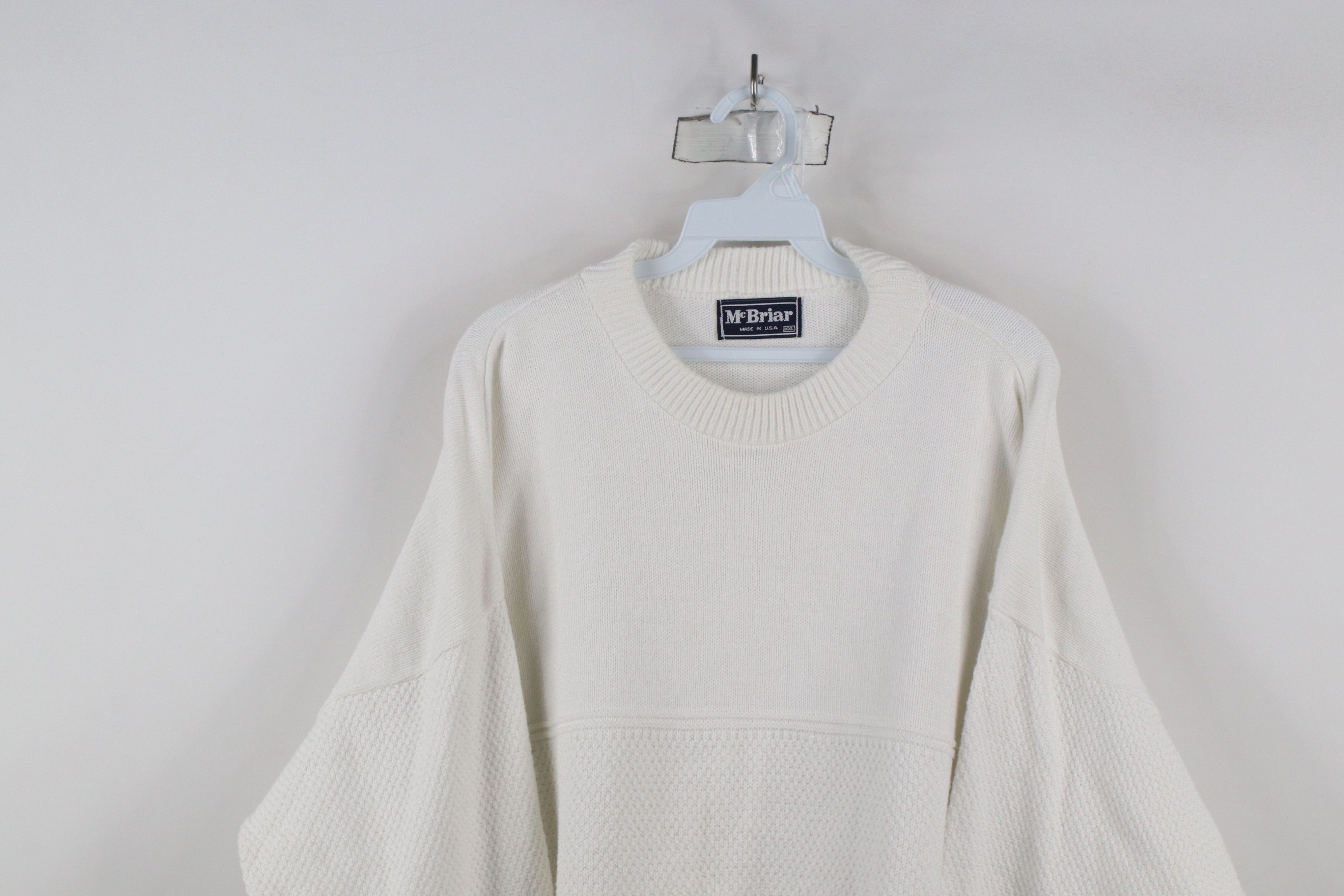 Vintage Vintage 90s Streetwear Cotton Textured Knit Sweater USA Size US XXL / EU 58 / 5 - 2 Thumbnail