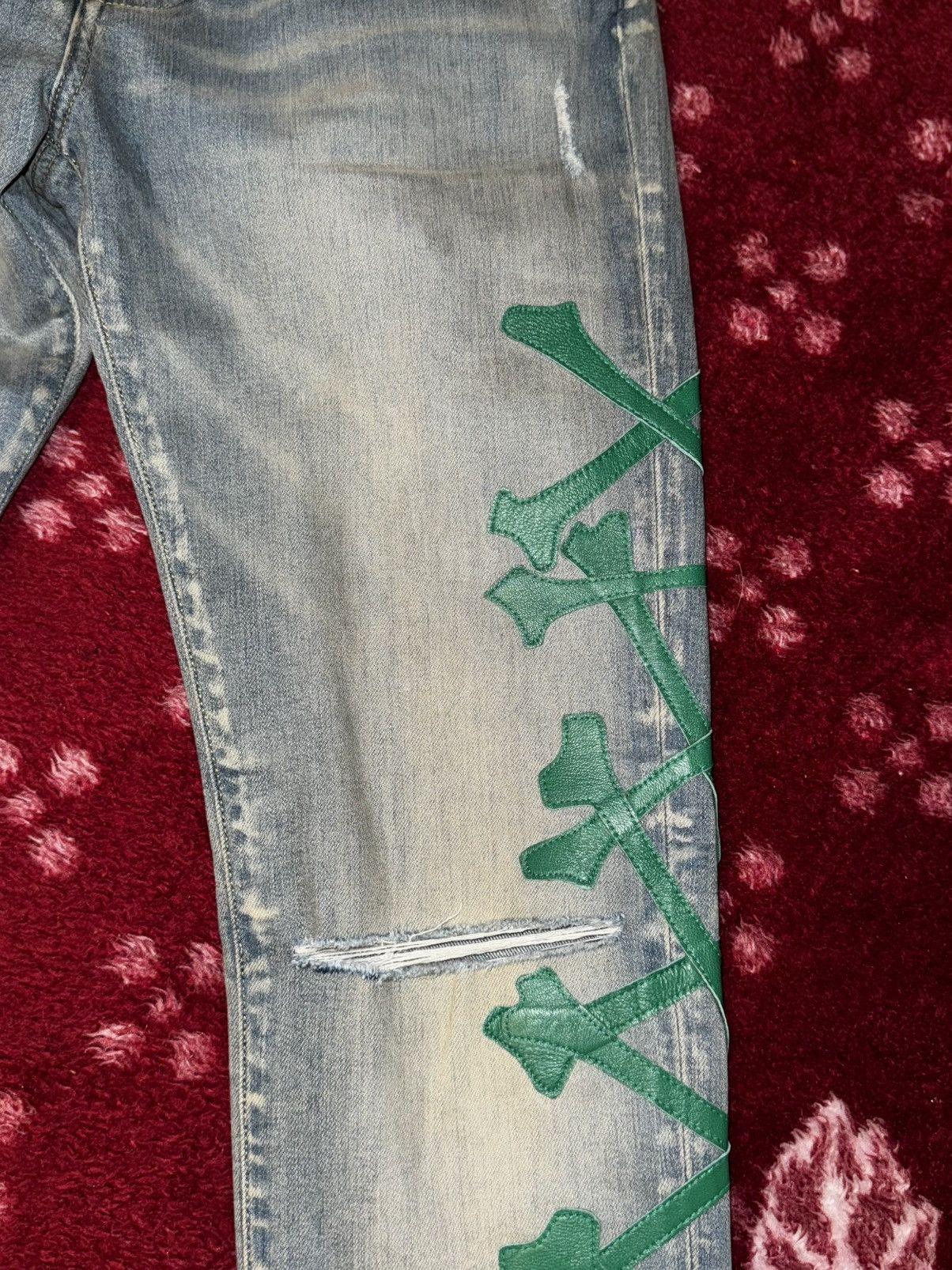 Amiri Amiri X Dubai exclusive bones jeans Size US 33 - 9 Thumbnail