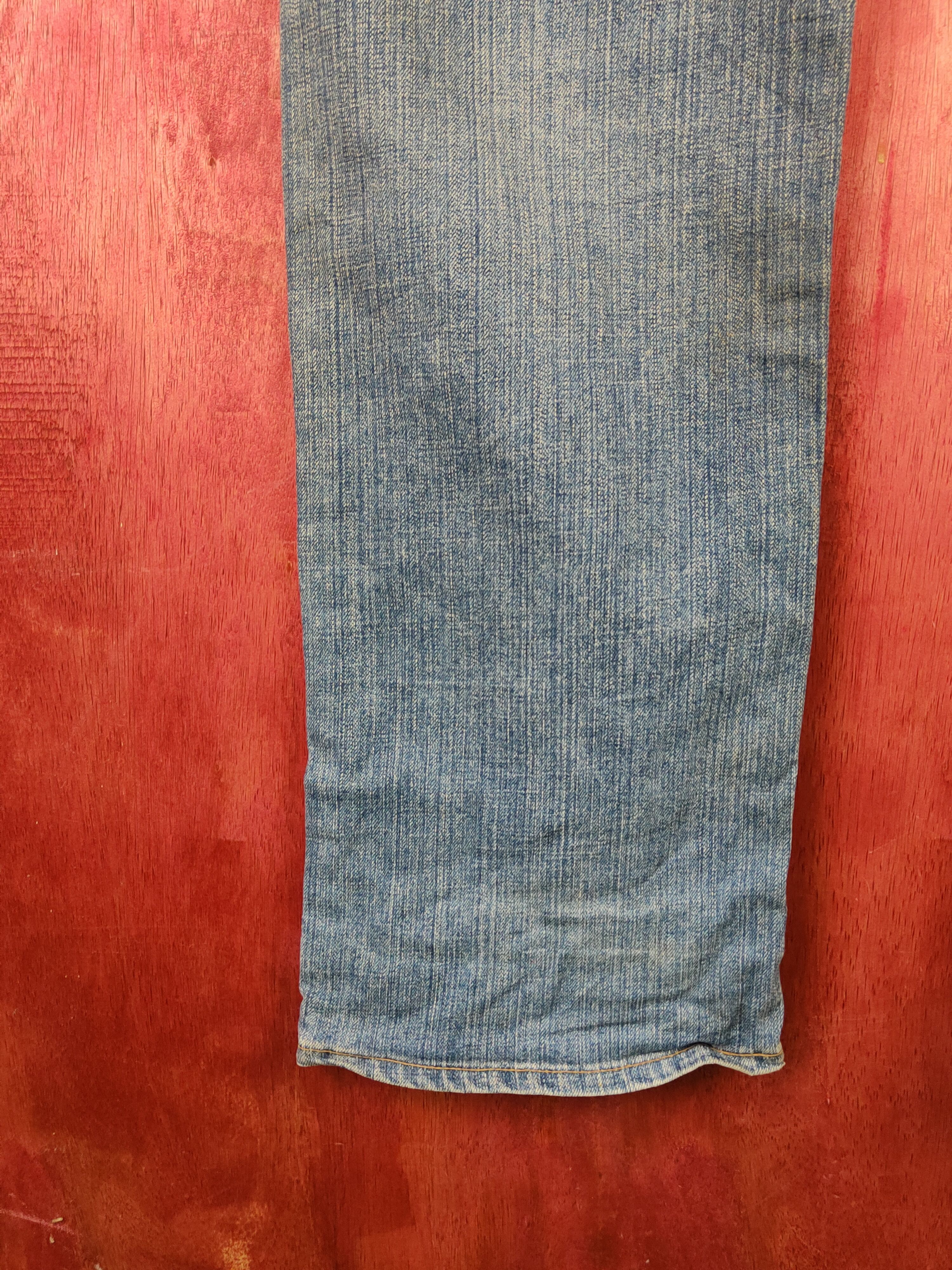 Edwin Edwin Blue Faded Distressed Ripped Jeans #S2238 Size US 39 - 11 Thumbnail