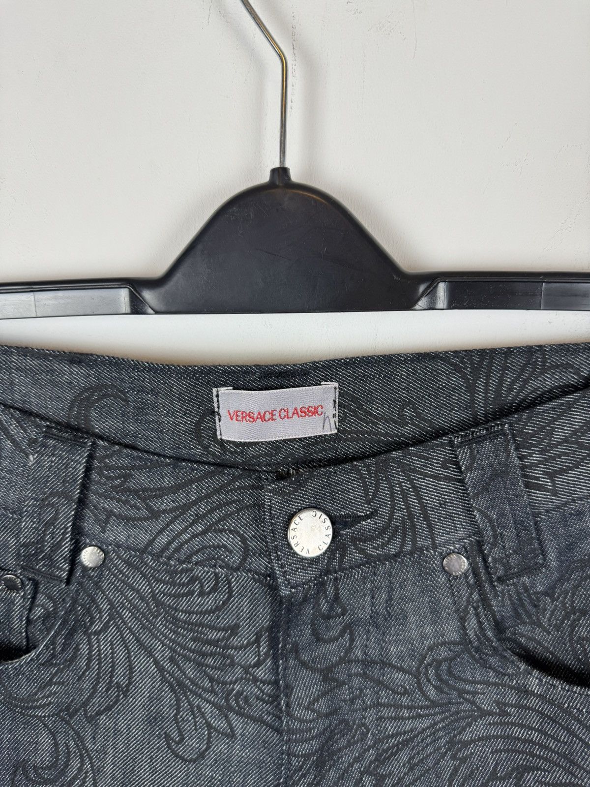 Versace Vintage Versace Classic Baroque Printed Denim Jeans Size US 32 / EU 48 - 4 Thumbnail