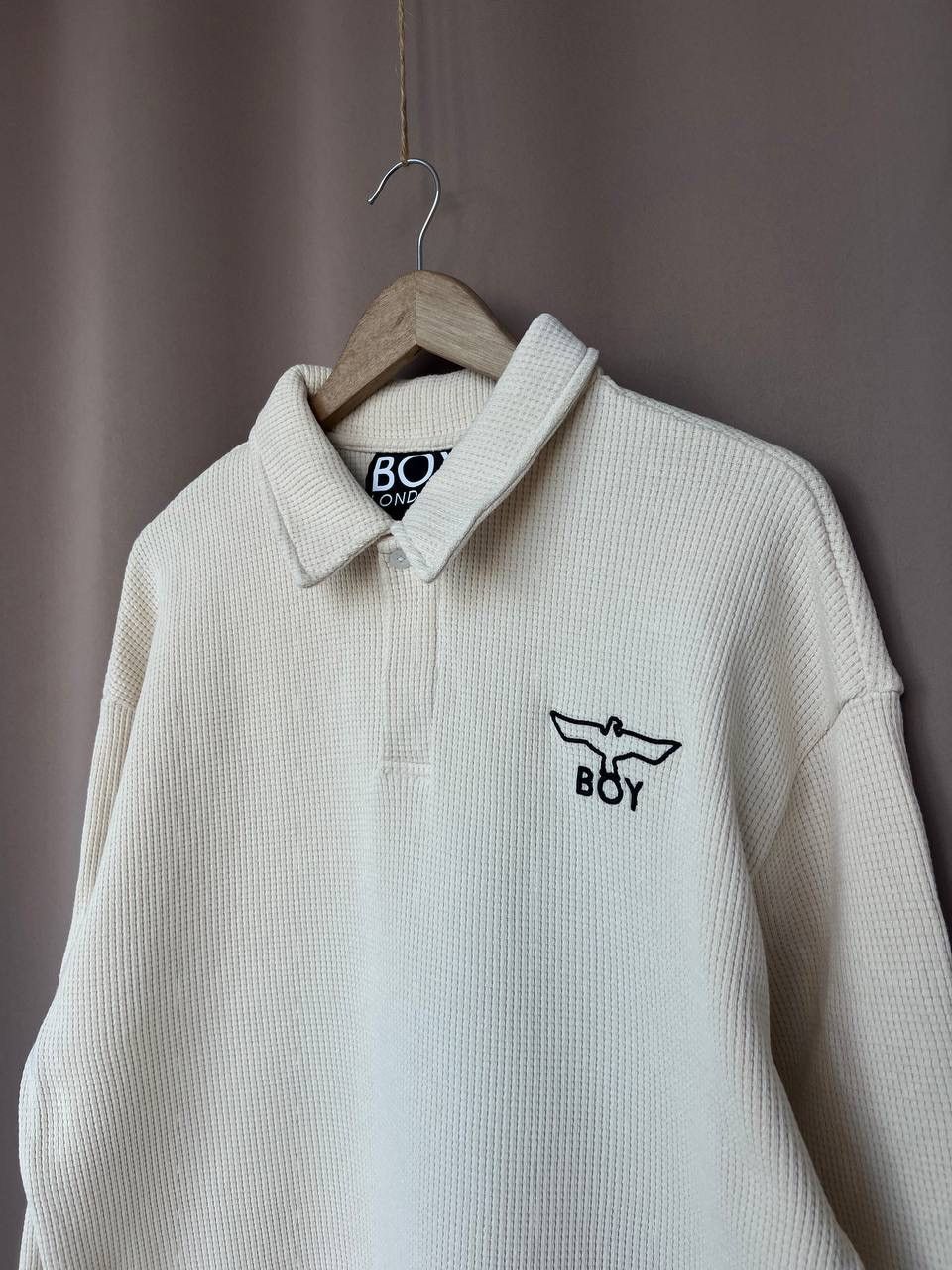 Boy London Boy London Waffle Rugby Shirt Men's Size M Knit Sweatshirt Size US M / EU 48-50 / 2 - 4 Thumbnail