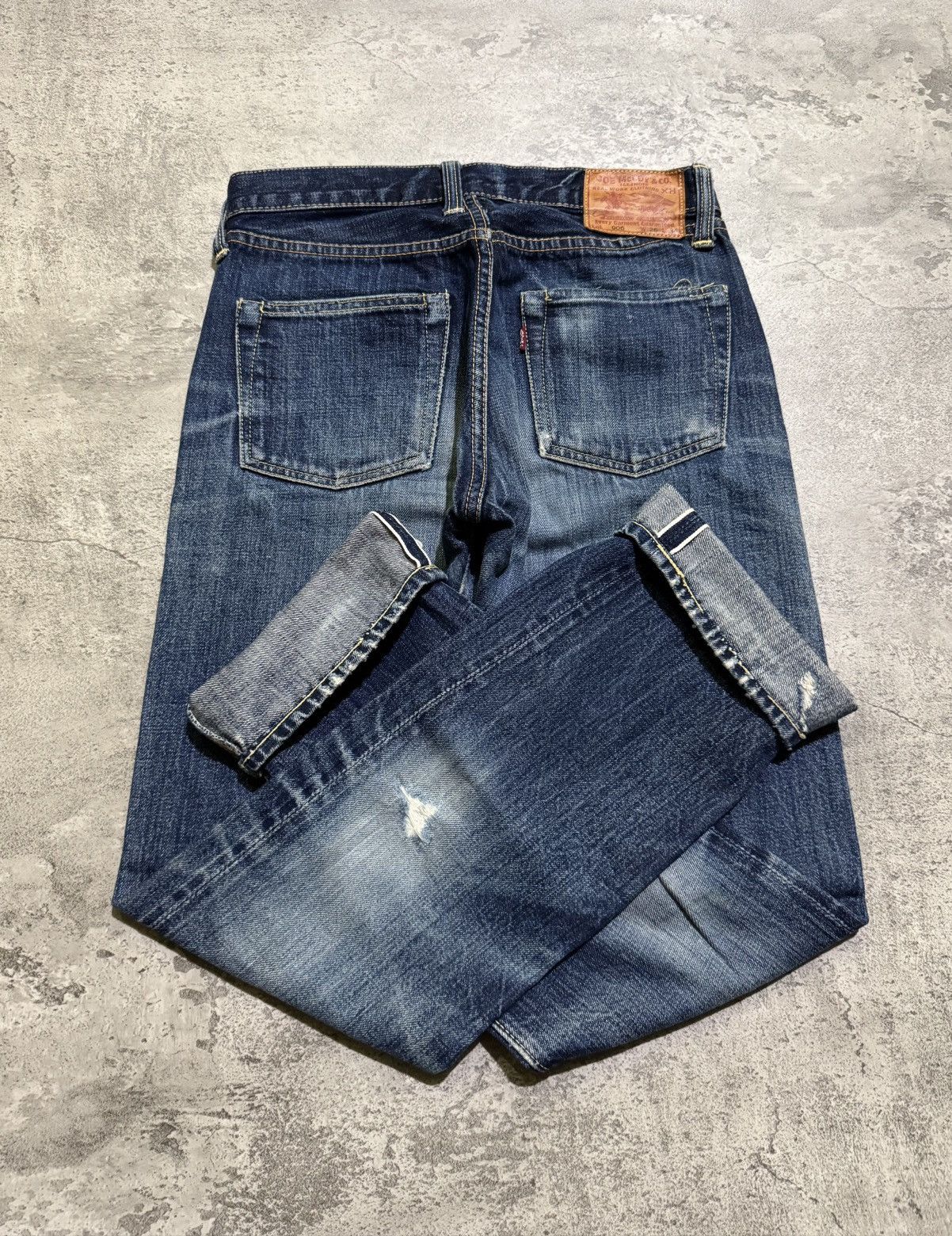 The Real McCoy's Joe McCoy Lot.906 Denim Selvedge distressed jeans Size US 28 / EU 44 - 3 Thumbnail