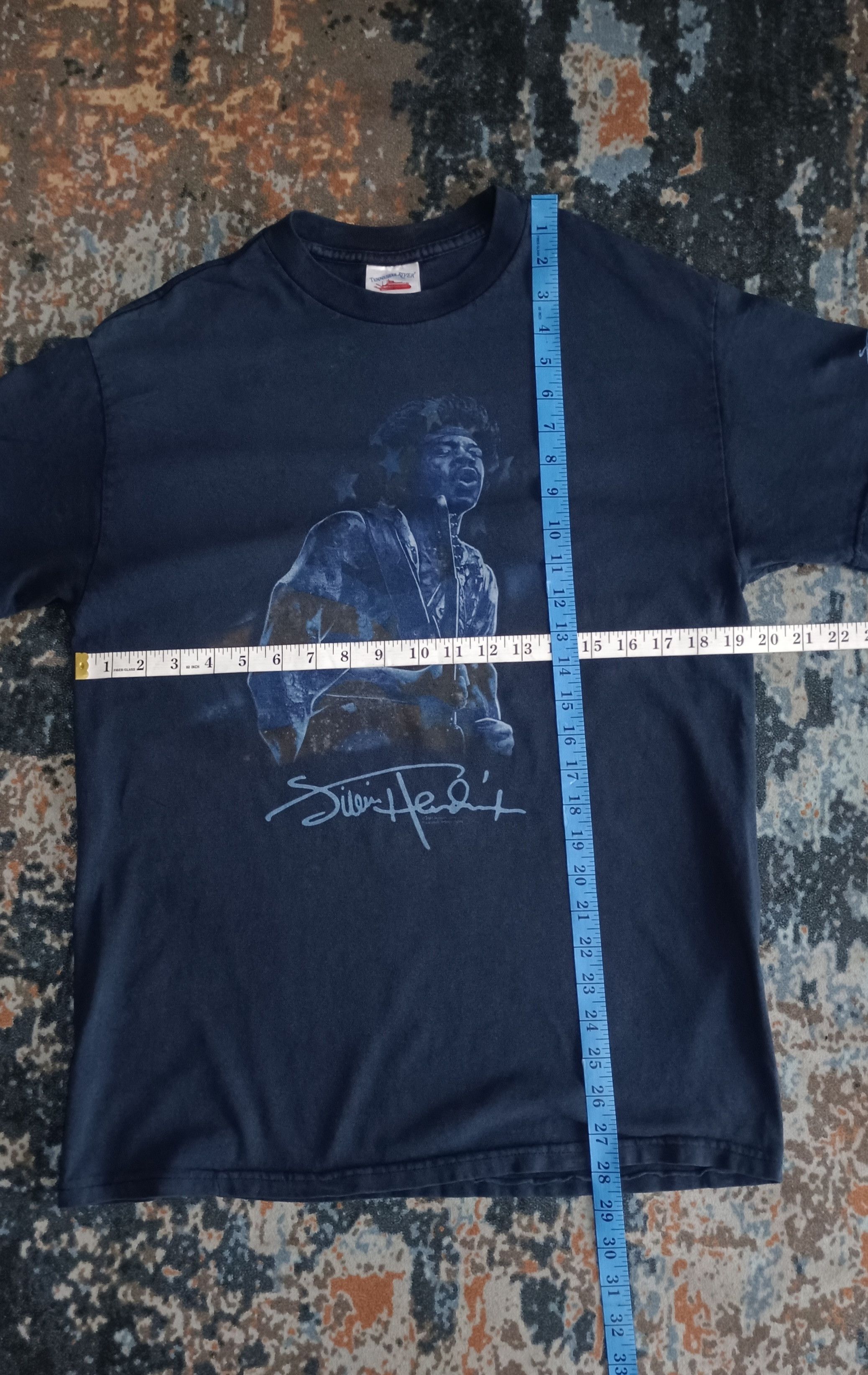 Band Tees Rare 🔥 Vintage Tennessee River Jimi Hendrix 2005 Guitarist Size US M / EU 48-50 / 2 - 9 Thumbnail