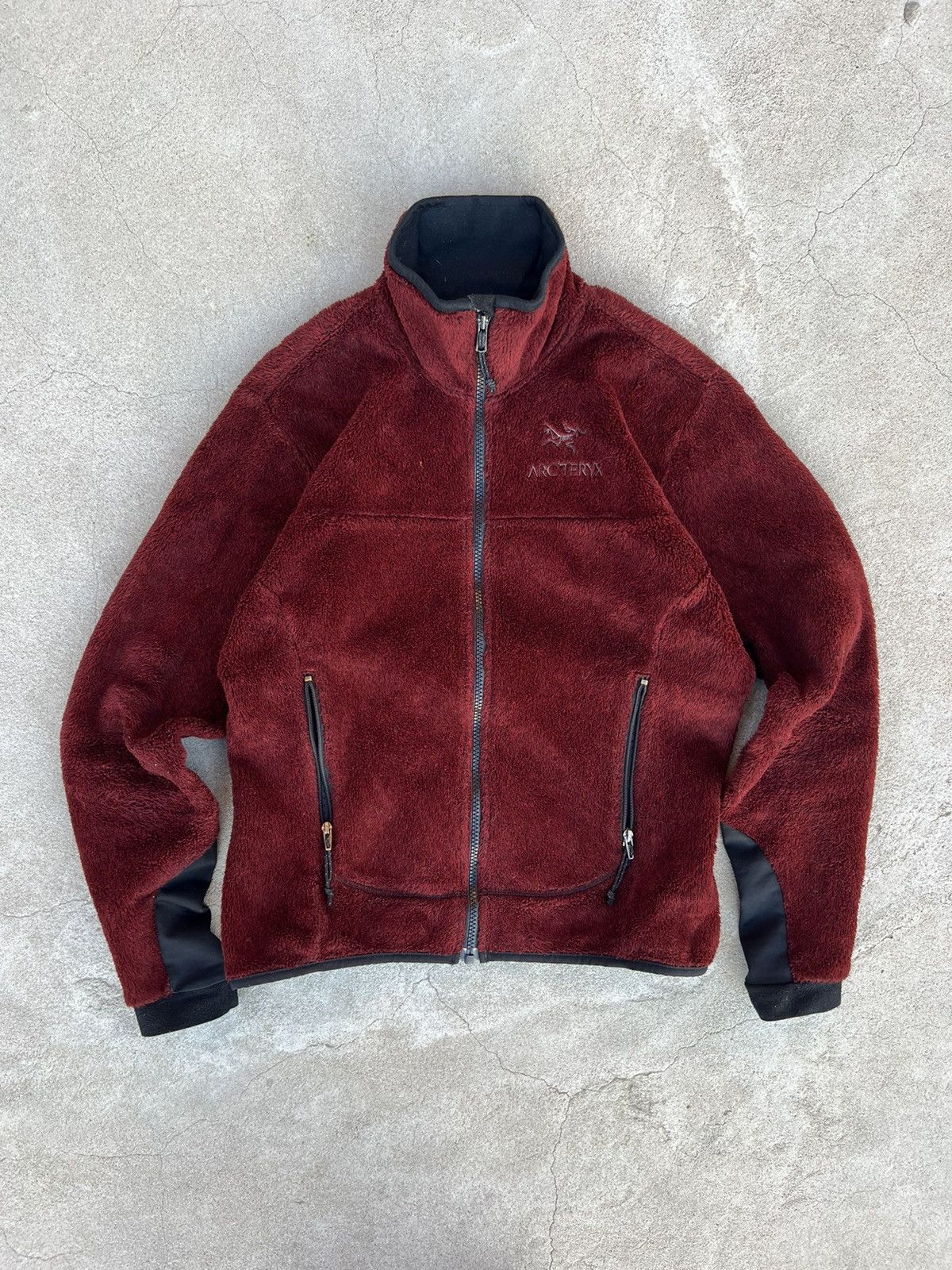 image of Arcteryx x Vintage Arc’Teryx Zip Fleece Polartec in Bordeaux, Women's (Size Small)