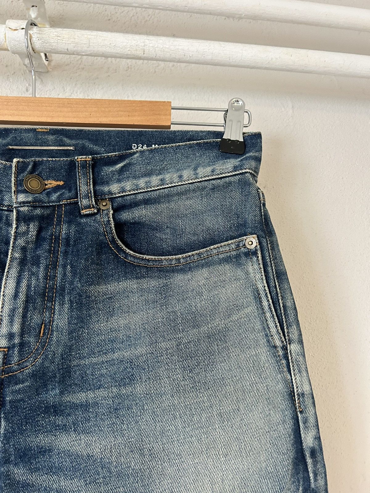 Saint Laurent Paris Saint Laurent Washed Blue Denim Jeans, D24 M/SK-MW Size US 29 - 8 Thumbnail