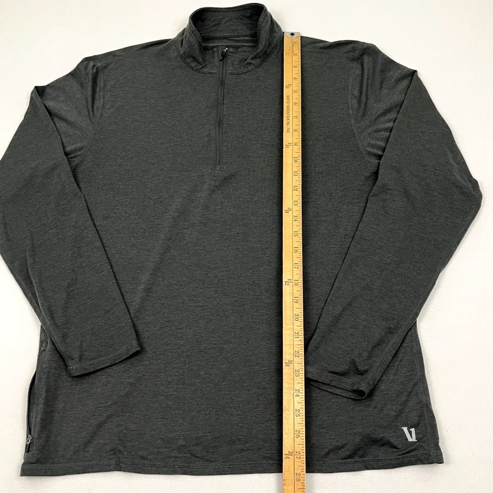 Vuori Vuori Ease Performance Half Zip 2.0 Pullover Mens XL Gray Active Golf Shirt Pullover Size US XL / EU 56 / 4 - 4 Thumbnail