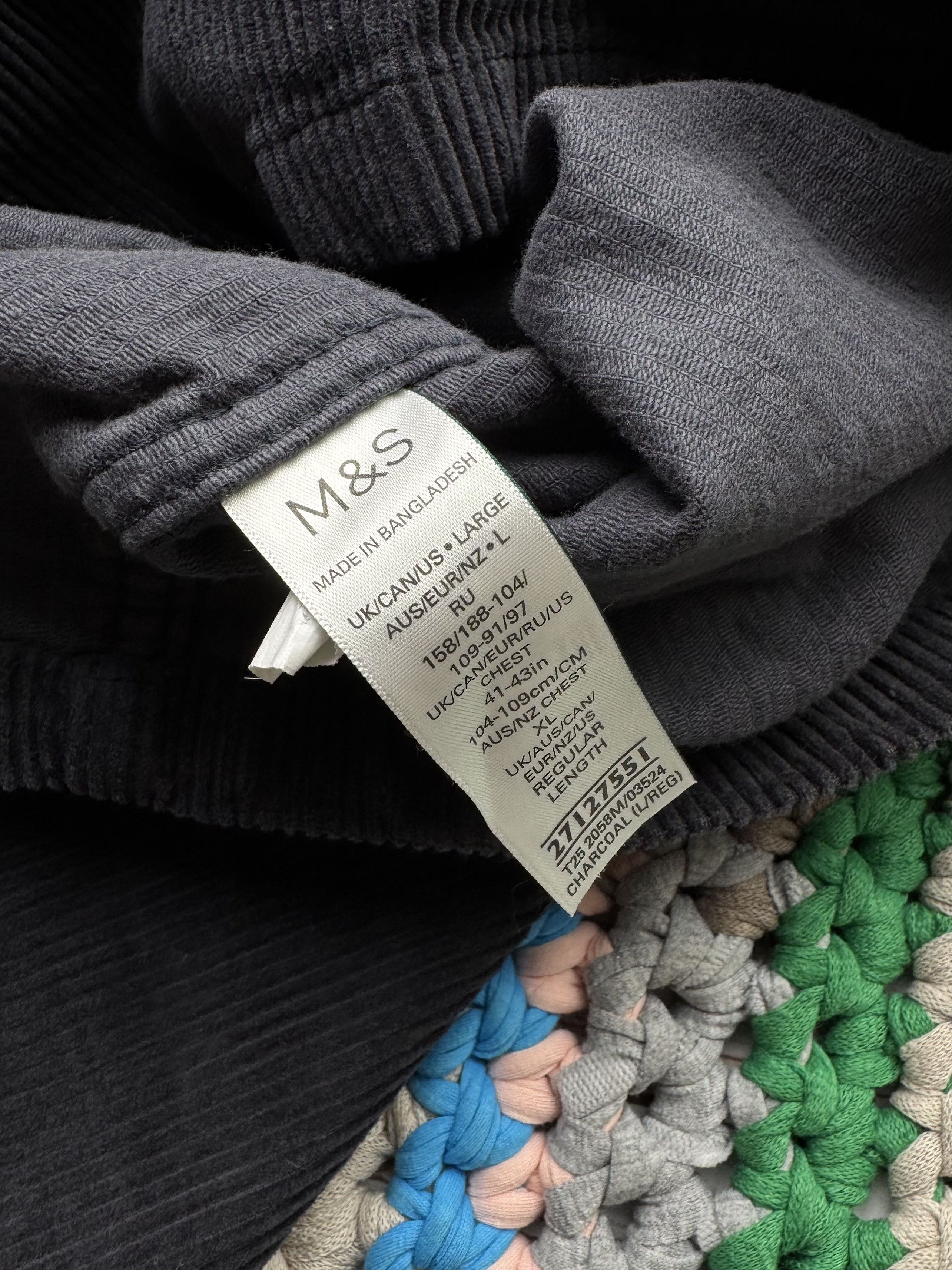 Japanese Brand Flannel Heavy Corduroy Overshirt (D10) Size US L / EU 52-54 / 3 - 5 Thumbnail
