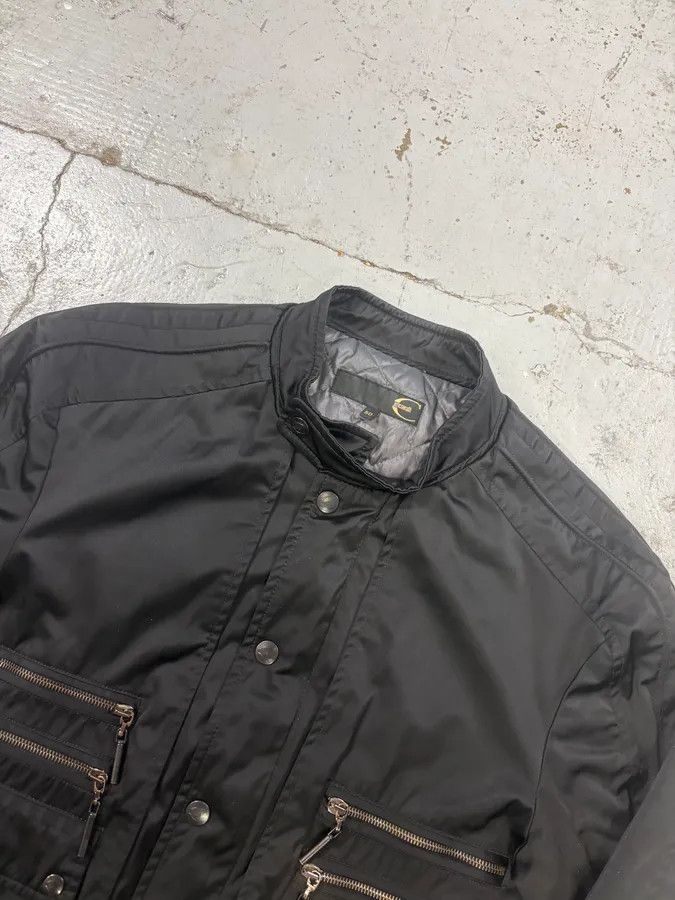 Roberto Cavalli AW2008 Cavalli Black Nylon Obscure Bomber Jacket Size US M / EU 48-50 / 2 - 4 Thumbnail