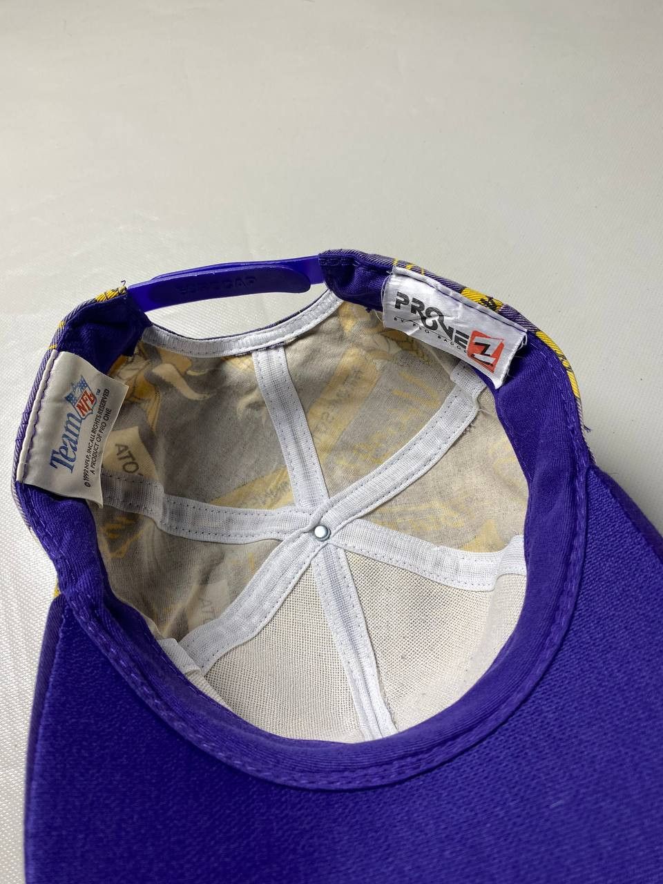 NFL Vintage Minnesota Vikings Cap 1992 NFL Snapback Hat Purple Size ONE SIZE - 7 Thumbnail
