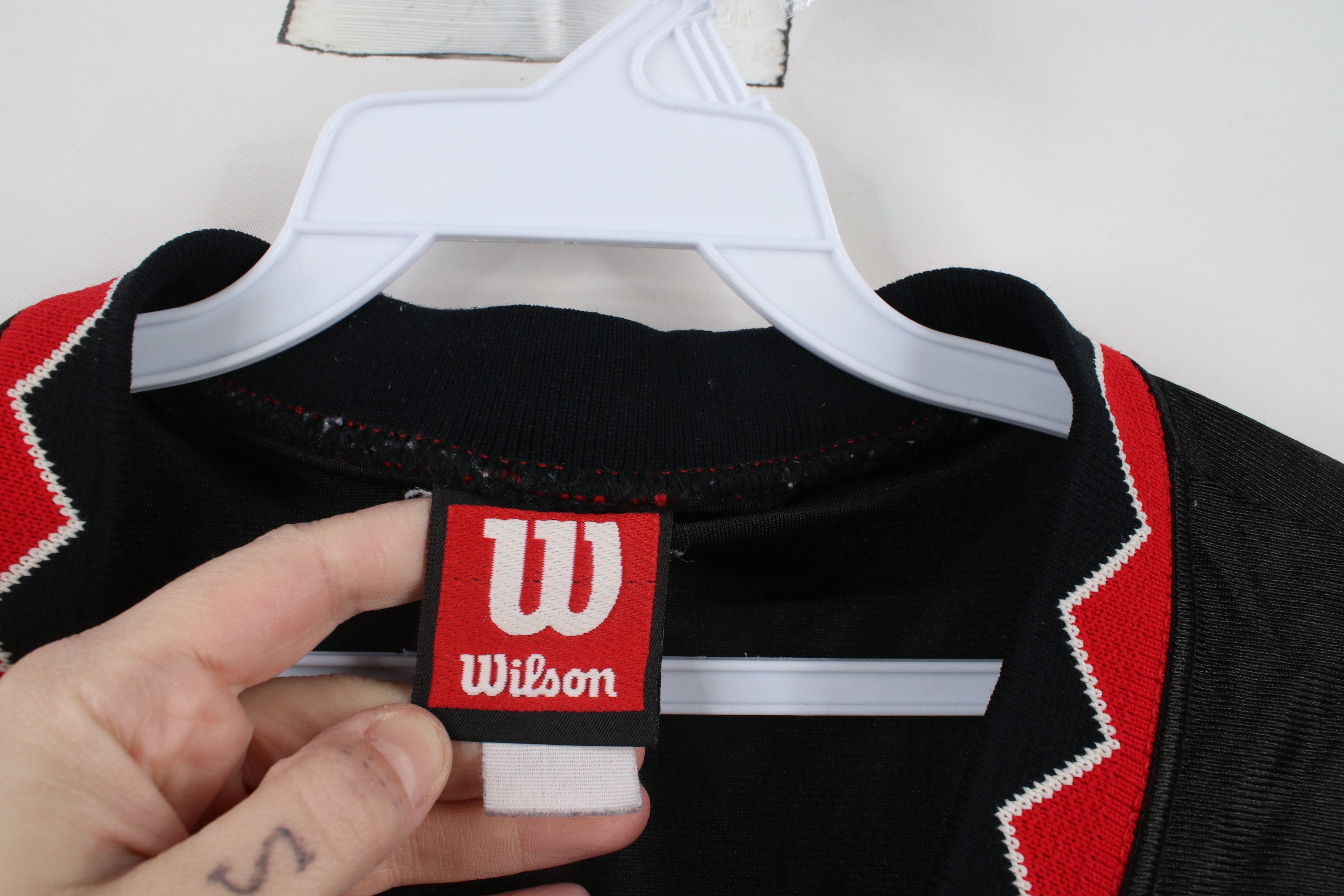 Vintage Vintage 90s Wilson Spell Mohawk Basketball Jersey Black #54 Size US XXL / EU 58 / 5 - 8 Thumbnail