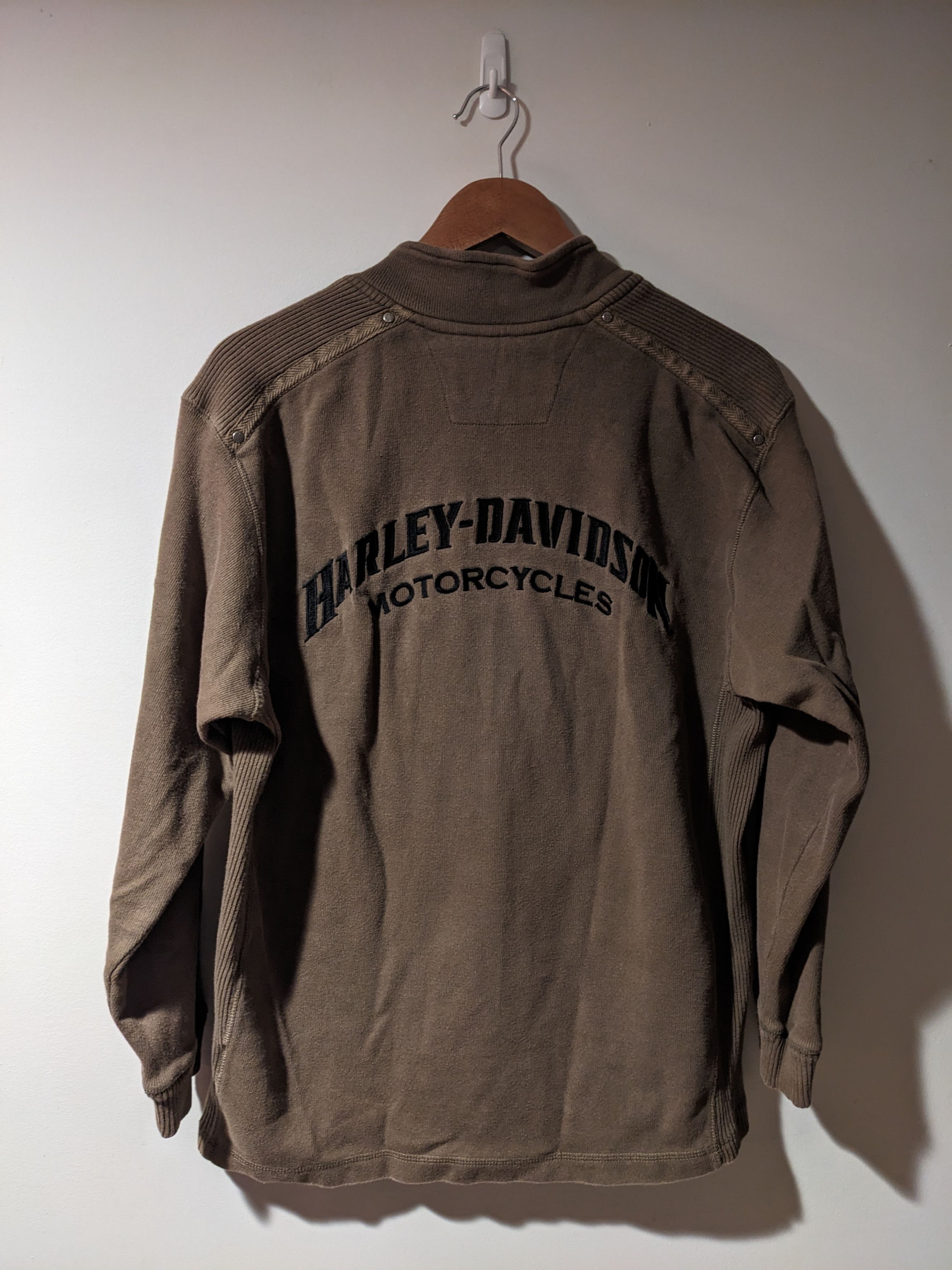 Harley Davidson × Vintage Vintage Y2K Harley Davidson Motorcycle 1/4 Zip Sweater Size US M / EU 48-50 / 2 - 4 Thumbnail