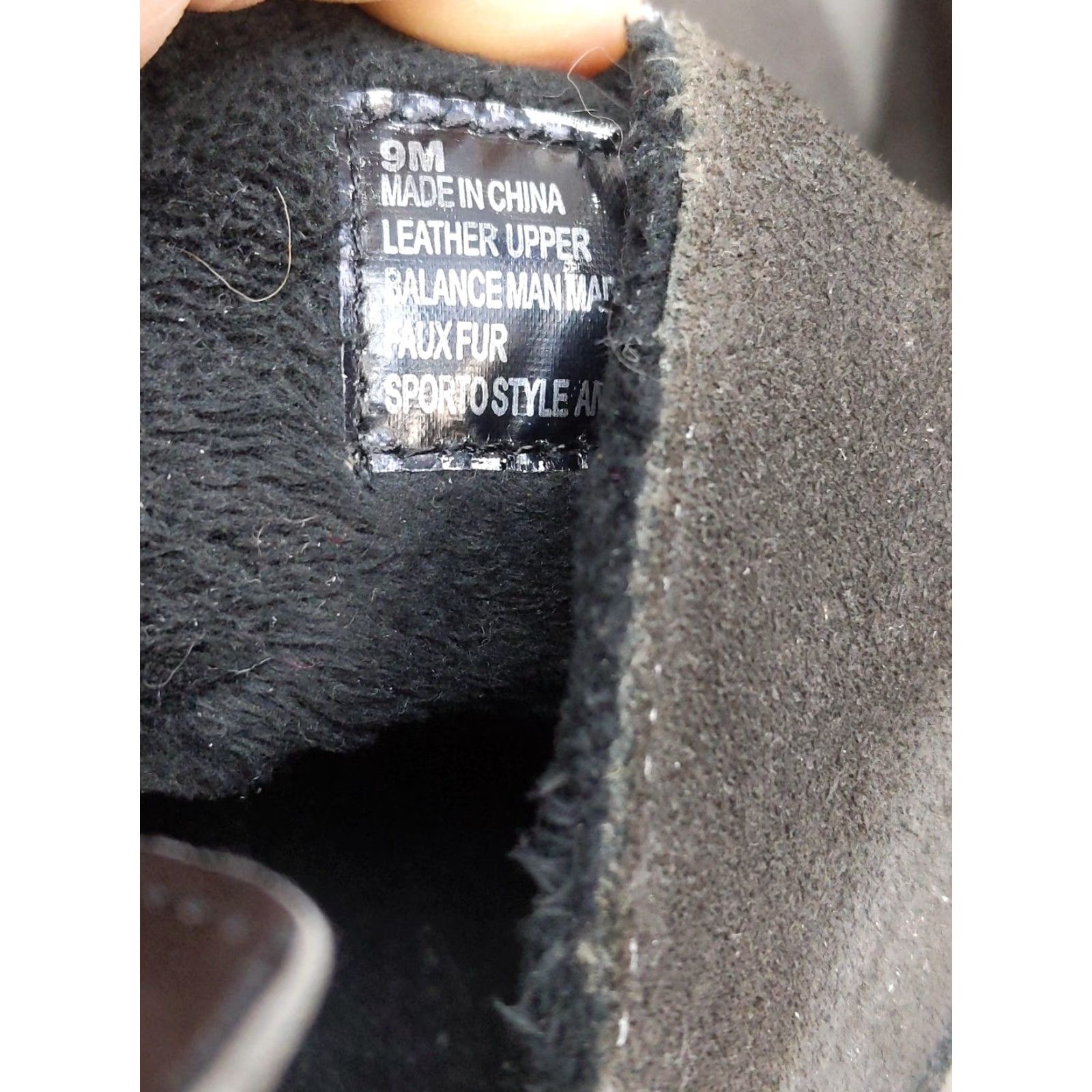 Vintage VINTAGE? No. Sporto Boots Women 9 Black Suede Ankle Booties Faux Fur Lined Zip Buckle Boot Size US 9 / IT 39 - 6 Thumbnail