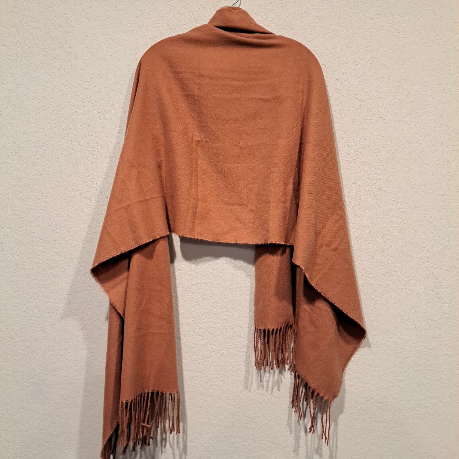 Madewell Madewell 100% Recycled Polyester Fringe Scarf Brown 73"×27" Size ONE SIZE - 10 Thumbnail