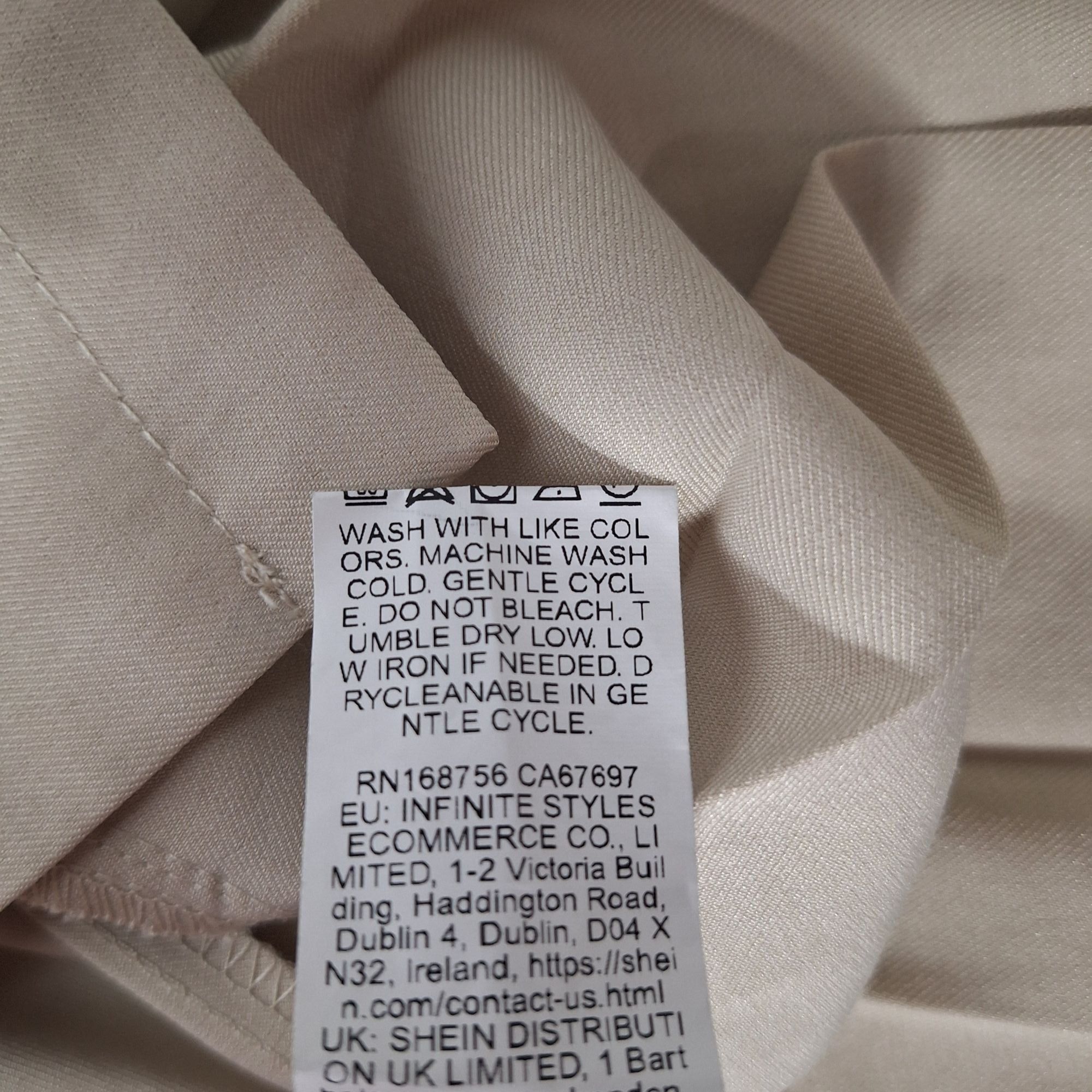 Shein SHEIN Curve Beige Peplum Blazer Short Sleeve Gold Button Coq Size XL / US 12-14 / IT 48-50 - 6 Thumbnail