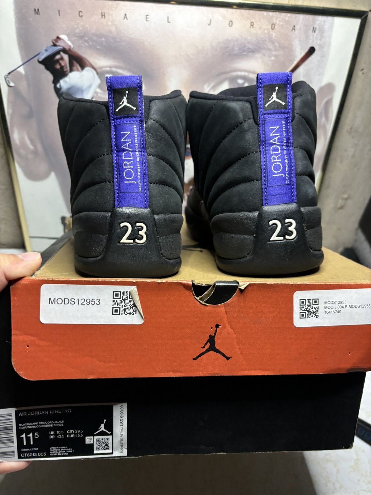 Jordan Brand Air Jordan 12 Concord Size US 11.5 / EU 44-45 - 7 Thumbnail