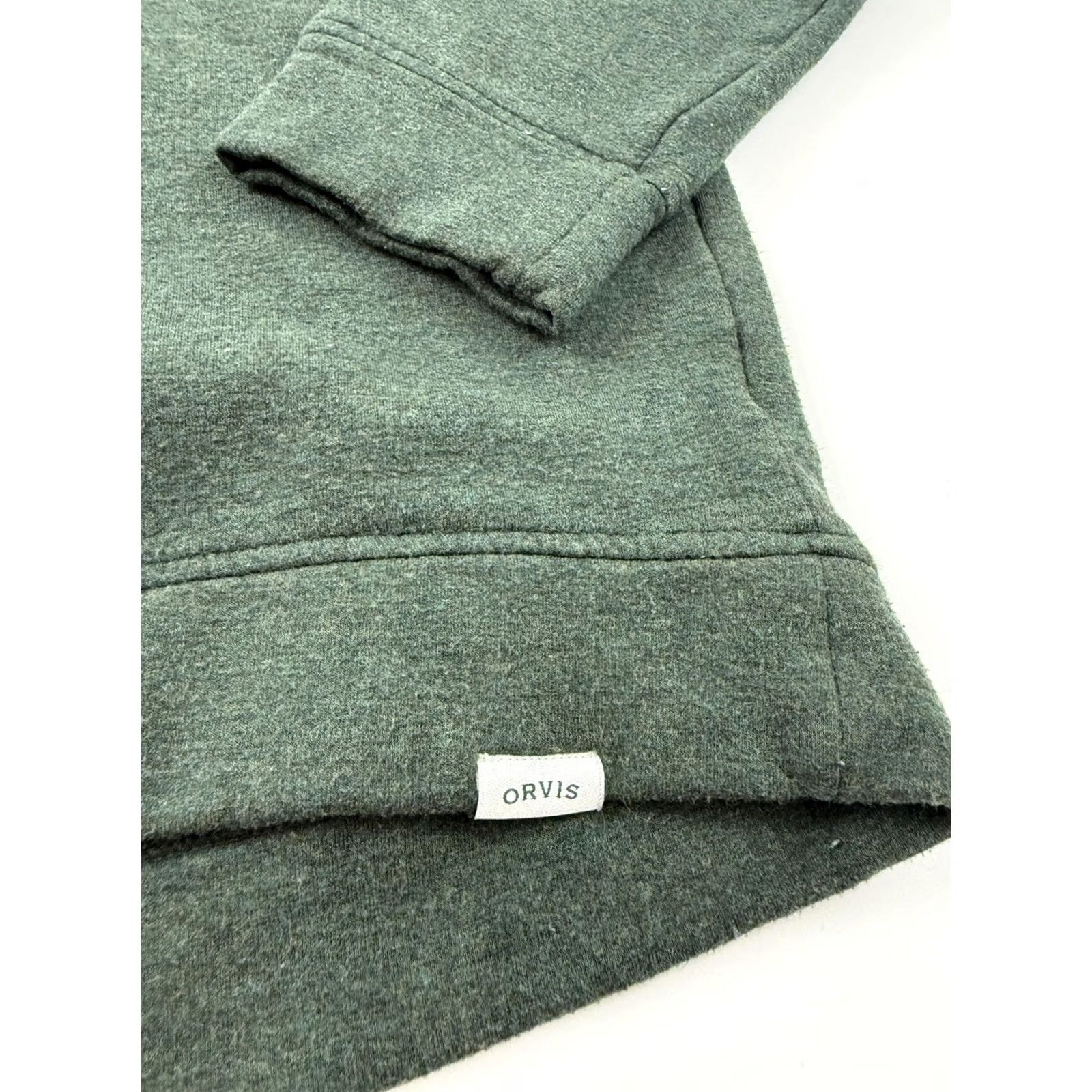 Orvis Orvis Sweatshirt Womens Medium Green Fleece Crewneck Pullover Solid Stretch Size M / US 6-8 / IT 42-44 - 2 Thumbnail