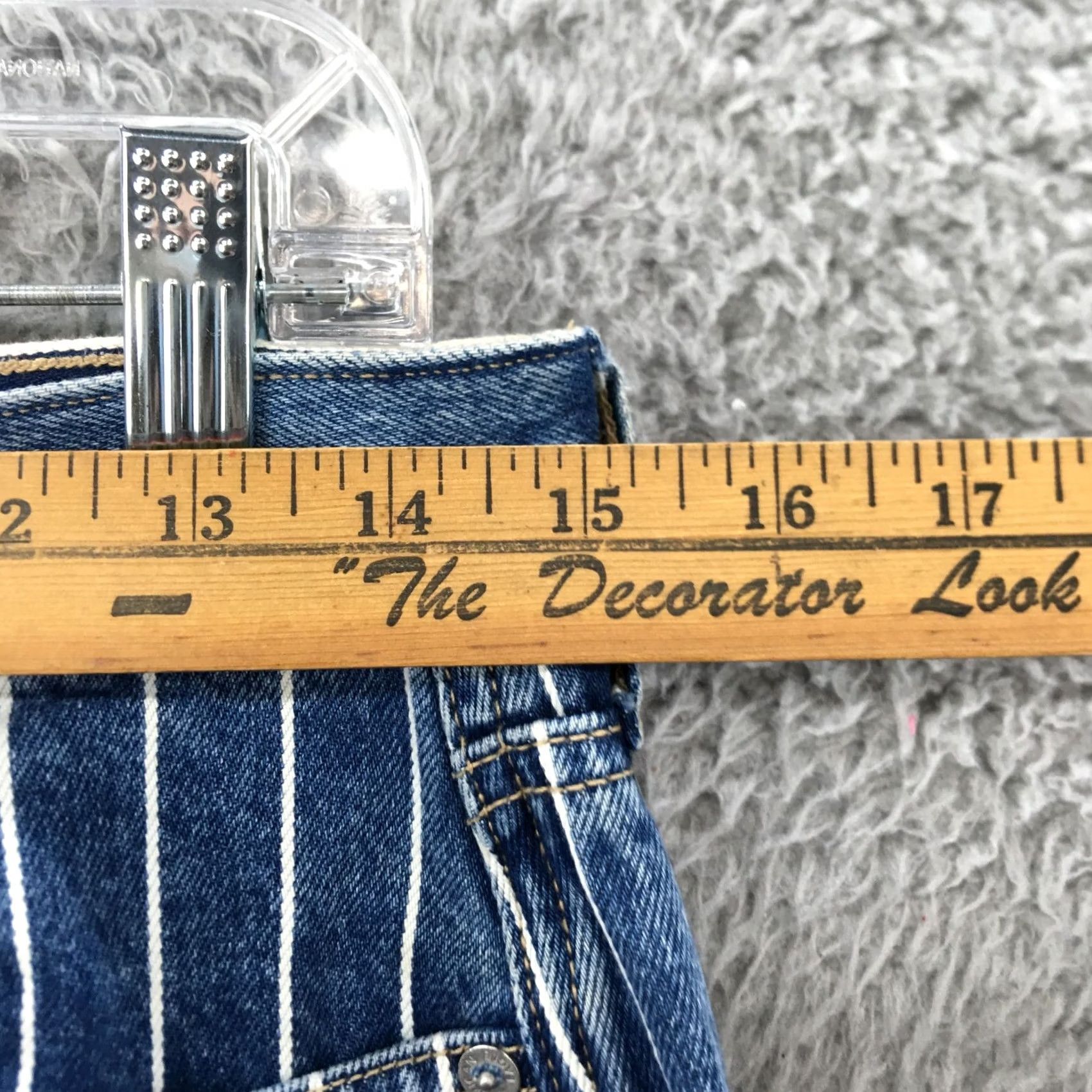 American Eagle Outfitters American Eagle Outfitters Mom Jeans Womens 6 Denim Striped High Rise Zip Fly Casual Blue Denim Size 28" / US 6 / IT 42 - 5 Thumbnail