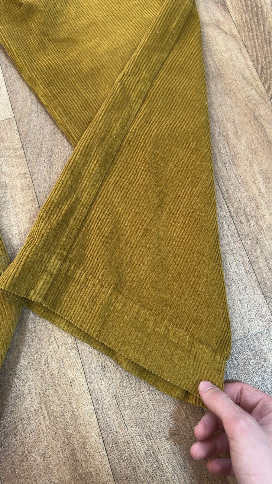 Folk Folk Mustard Yellow Corduroy Trousers Pants Pleated Wide Leg Size US 32 / EU 48 - 8 Thumbnail