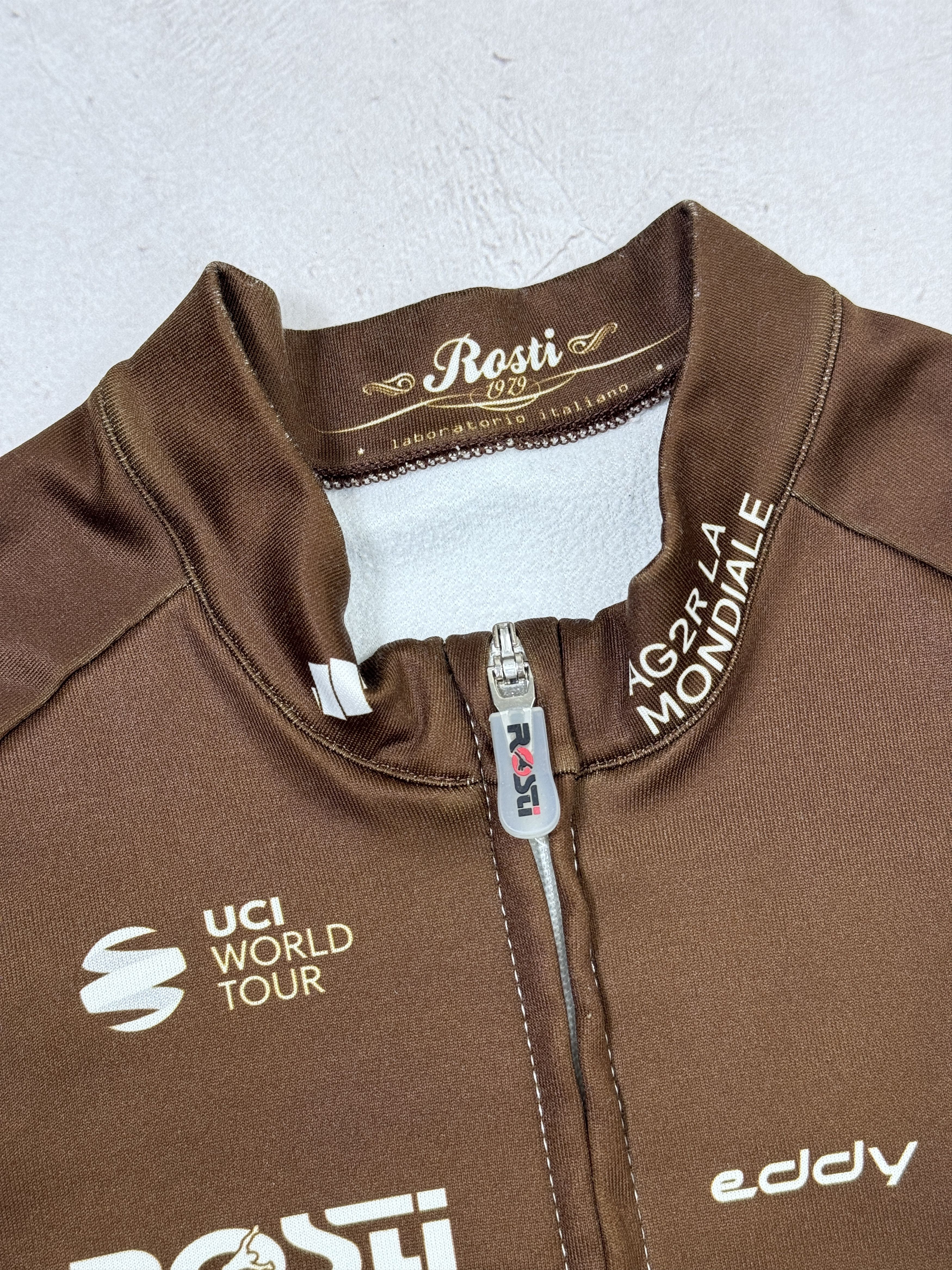 Vintage Rosti Warm Cycling Jersey Eddy Merckx AG2R LA Mondiale Size US XS / EU 42 / 0 - 3 Thumbnail