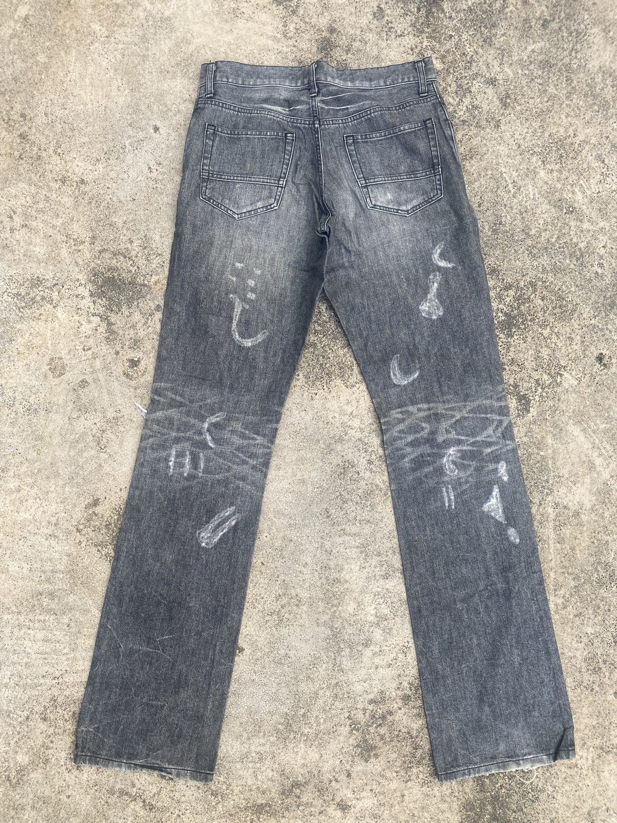 Japanese Brand × Le Grande Bleu (L.G.B.) Flare Jeans MkHomme Distressed Bootcut Size US 30 / EU 46 - 15 Thumbnail
