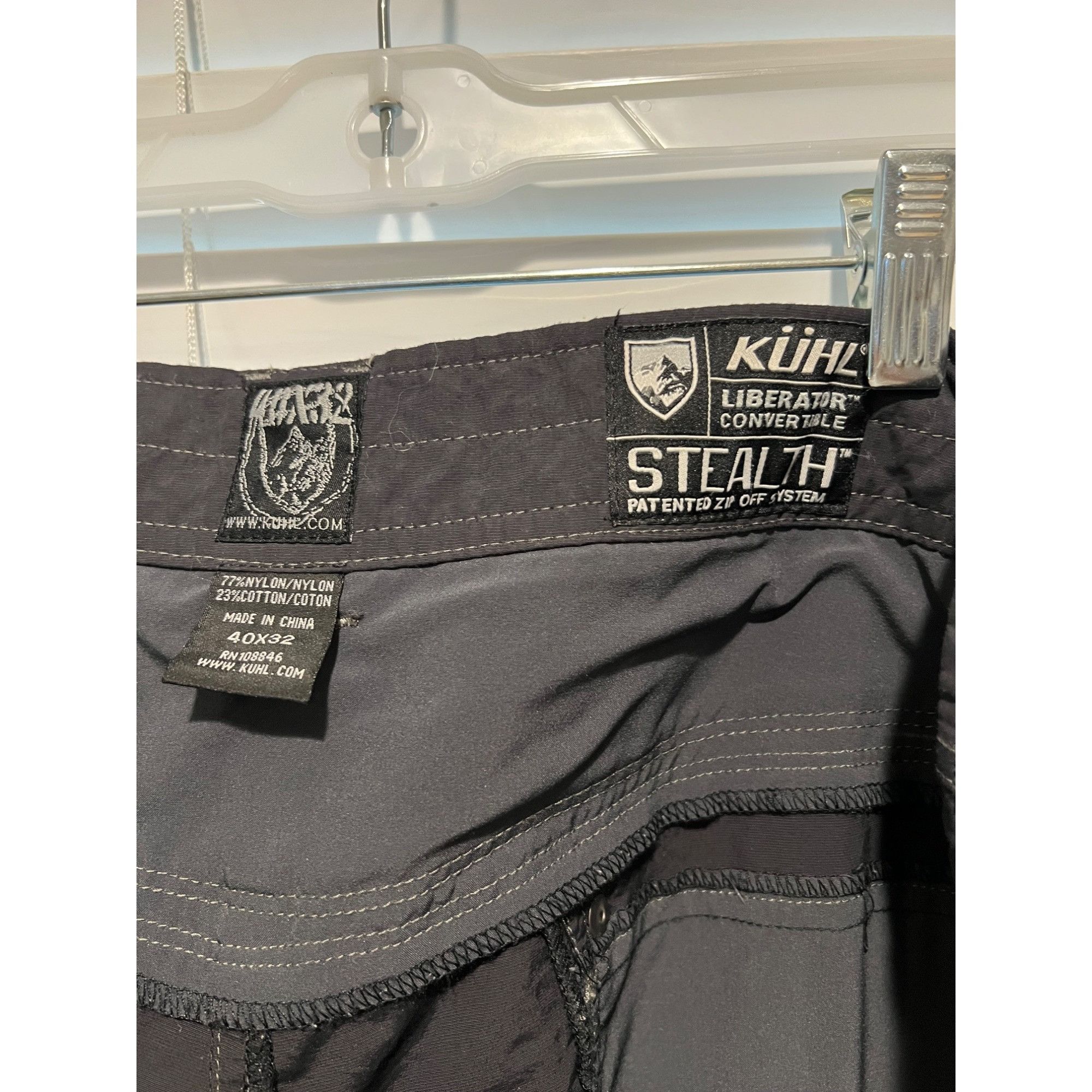 Kuhl Kuhl Liberator Convertible Stealth Mens Pants - Size 40x32 Size US 40 / EU 56 - 4 Thumbnail