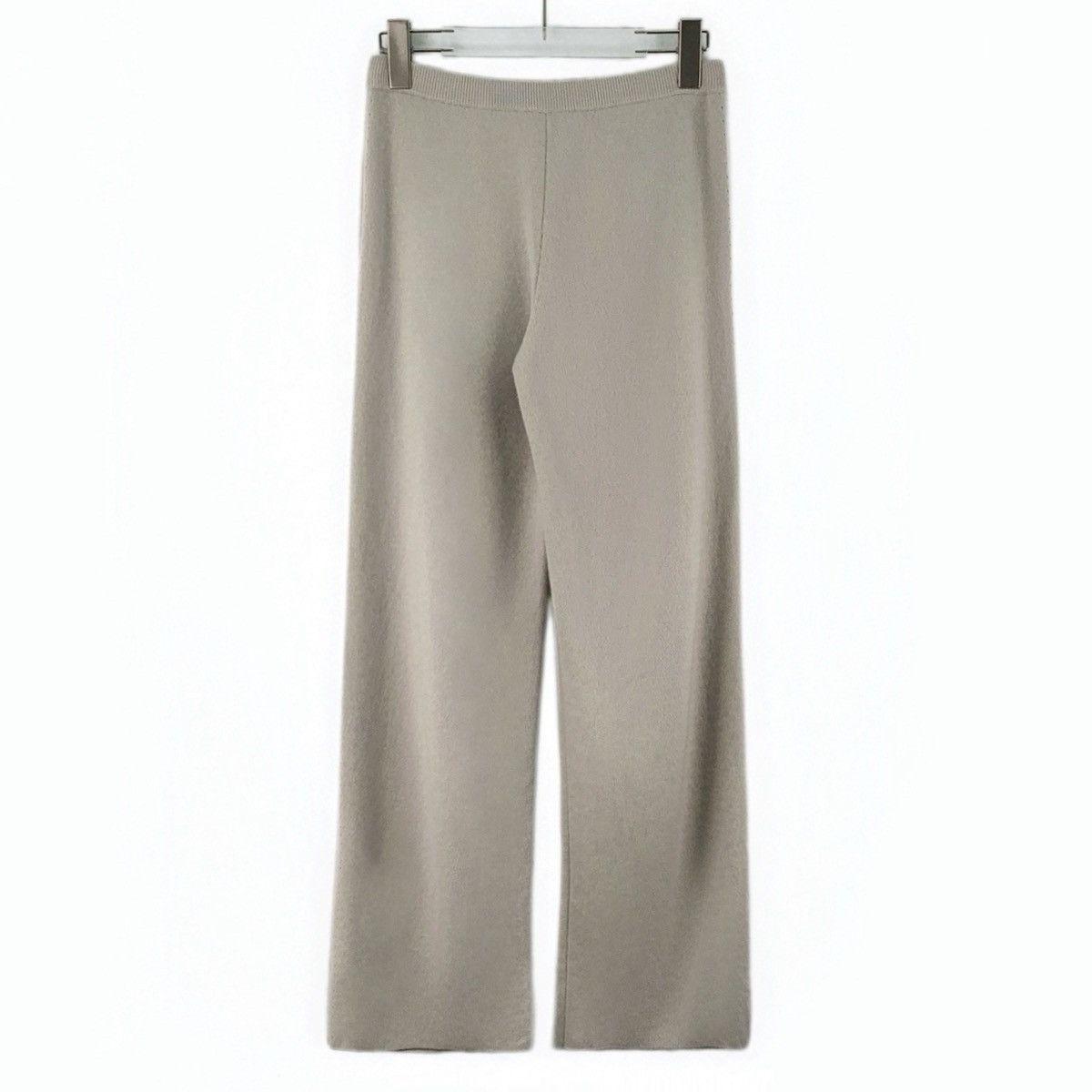 Loro Piana Loro Piana Grey Cashmere Knit Wide Leg Pants K26WX Size 28" / US 6 / IT 42 - 2 Thumbnail