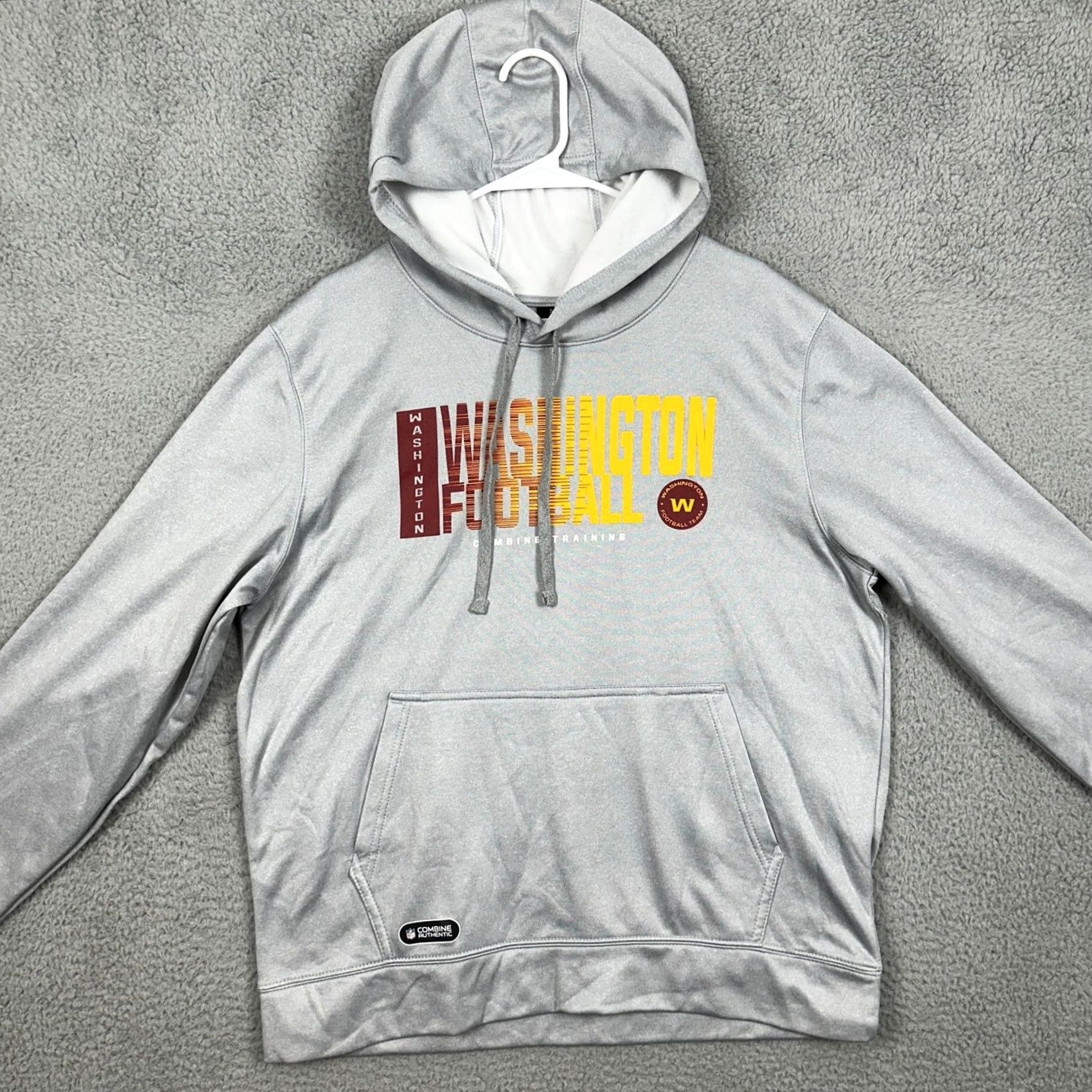 New Era Washington Commanders Mens L Training Hoodie Gray Football NFL New Era EUC Size US L / EU 52-54 / 3 - 3 Thumbnail