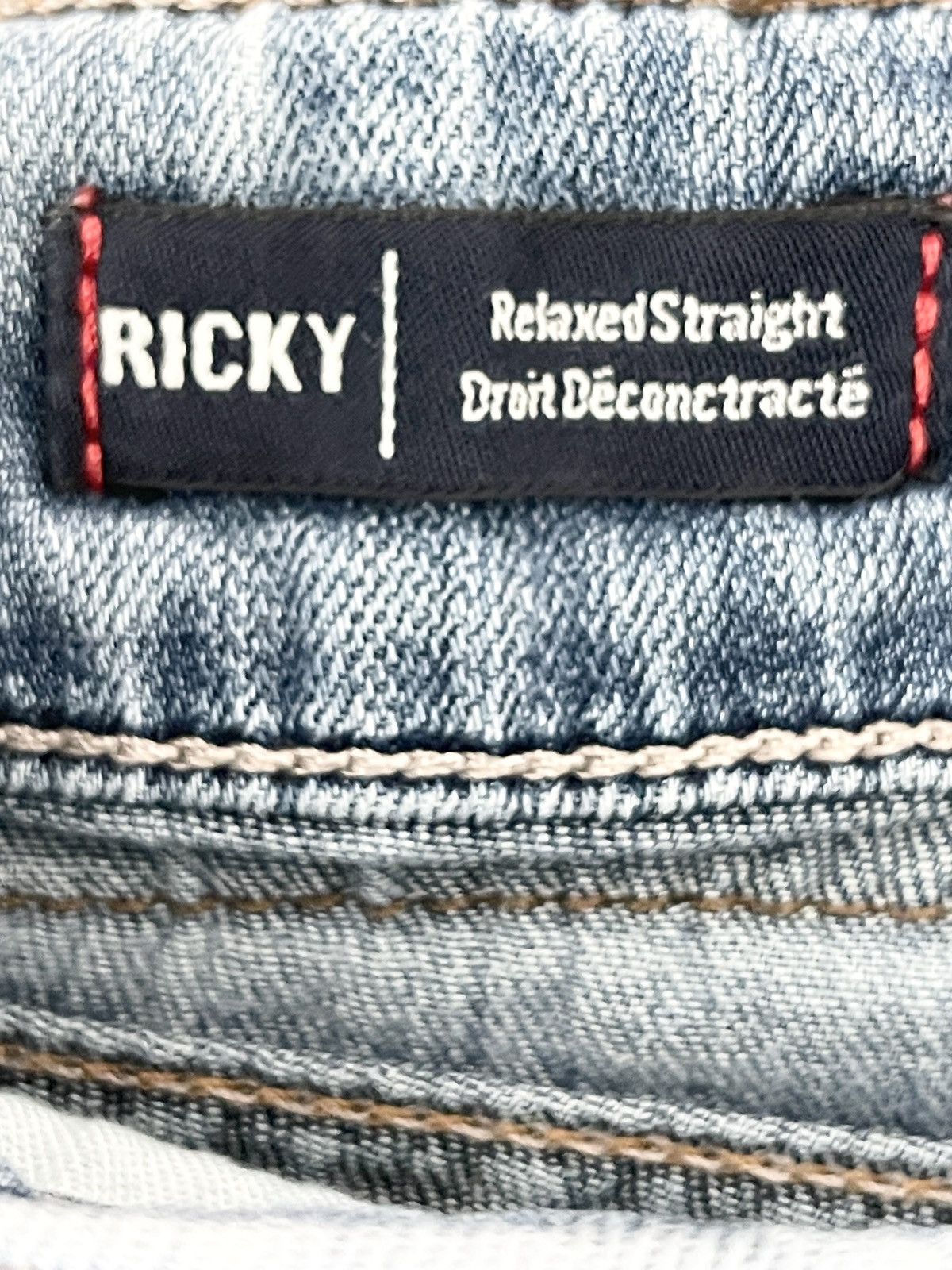 Other STEAL! VTG 2000s True Religion Knee Wash Distressed Jeans Size US 36 / EU 52 - 11 Thumbnail