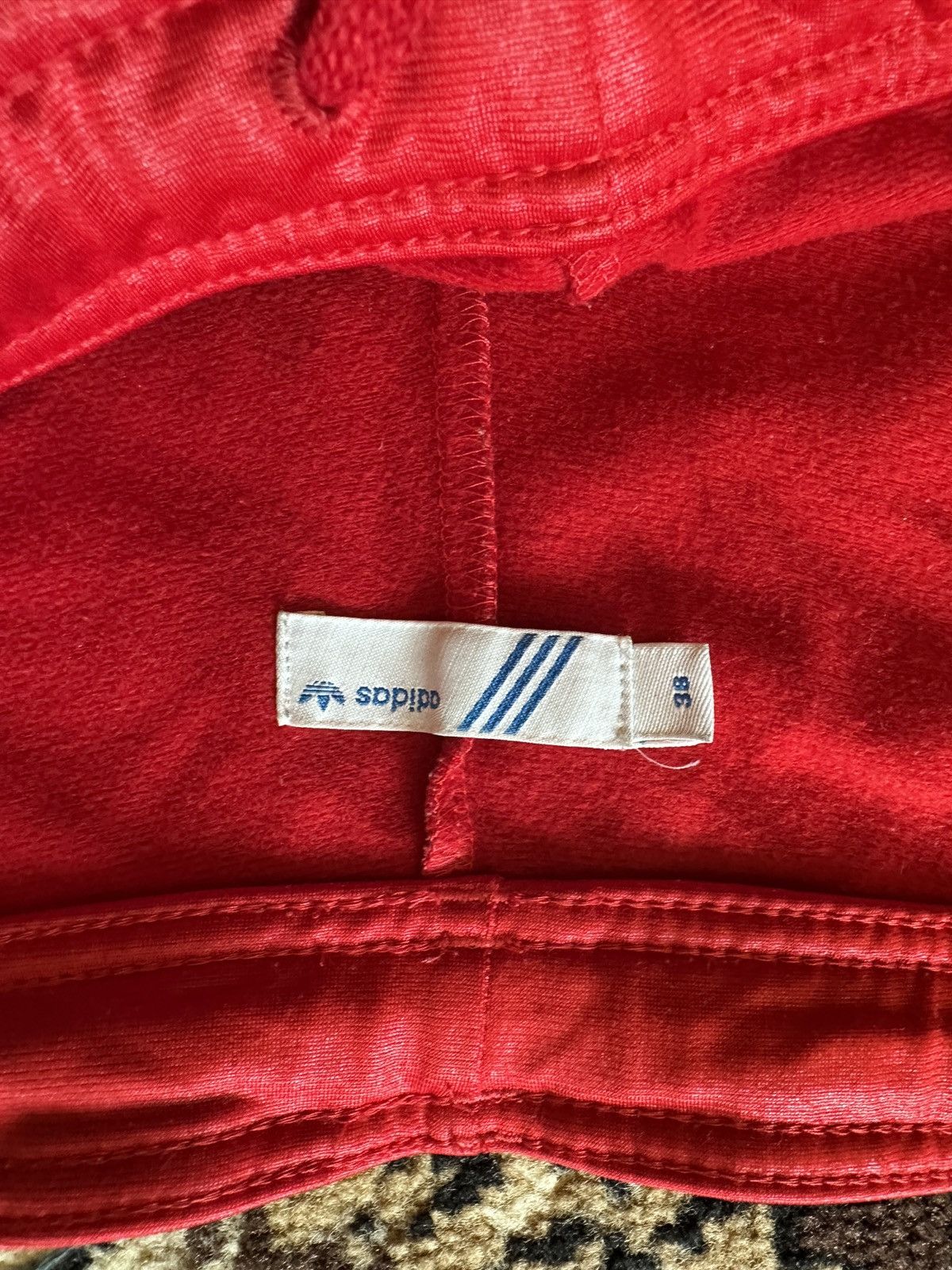 Adidas Vintage Adidas RED three stripes flared track pants. Rare Size US 30 / EU 46 - 6 Thumbnail