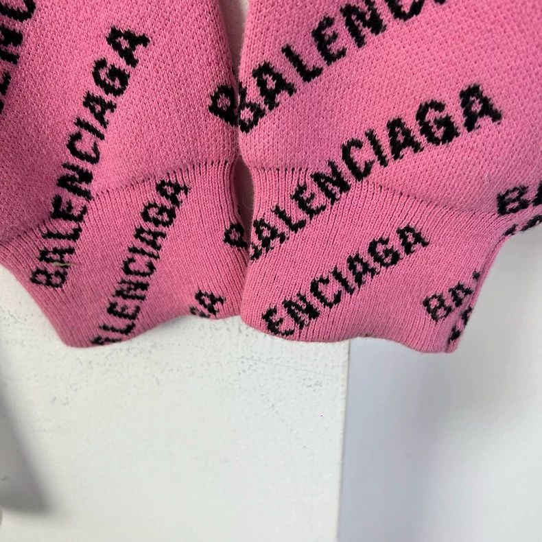 Balenciaga Balenciaga Pink camouflage print knit sweater Size M / US 6-8 / IT 42-44 - 6 Thumbnail