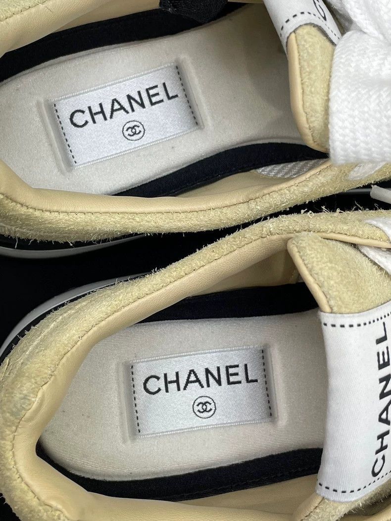 Chanel Chanel Colorblock Leather Sneakers Size US 6 / EU 39 - 7 Thumbnail