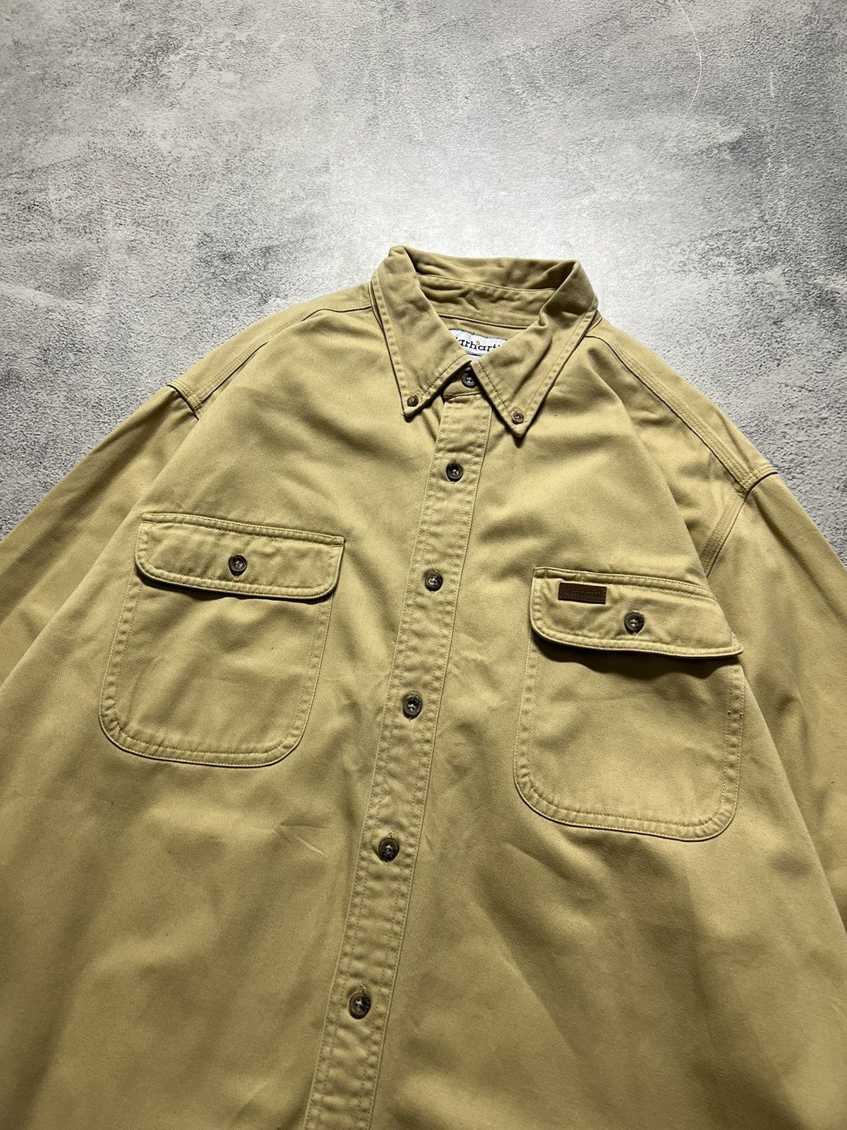 Carhartt × Carhartt Wip × Vintage Vintage Y2k Carhartt Flannel Work Overshirt Jacket 00’s Size US L / EU 52-54 / 3 - 7 Thumbnail