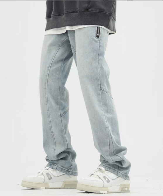 Japanese Brand × Jean High Street Pocket Washed Straight Zipper Loose Casual Jeans Size US 32 / EU 48 - 2 Thumbnail