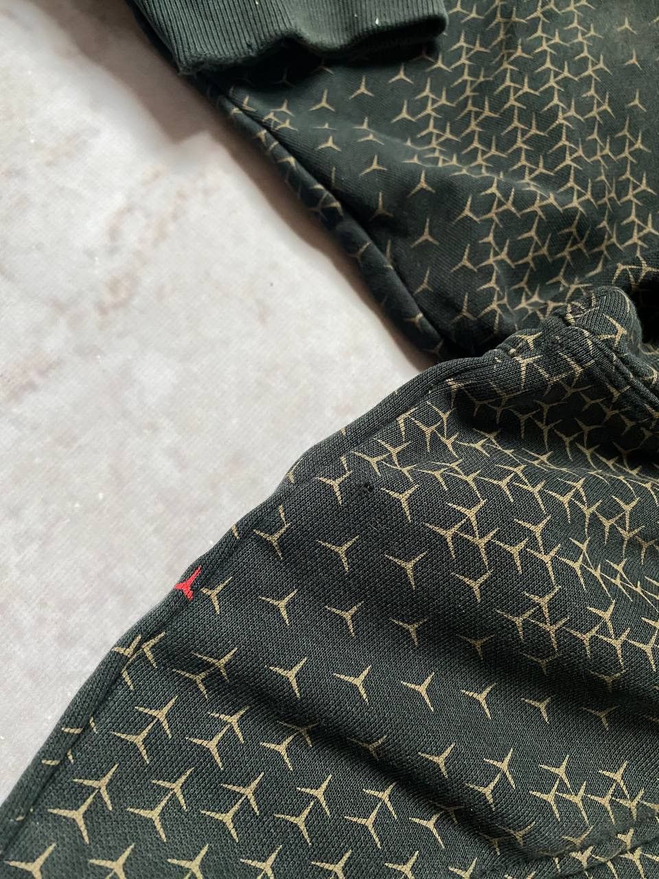 Nike × Vintage Vintage 00s Nike Air Ninja Hoodie Monogram Y2K Drill Size US L / EU 52-54 / 3 - 6 Thumbnail