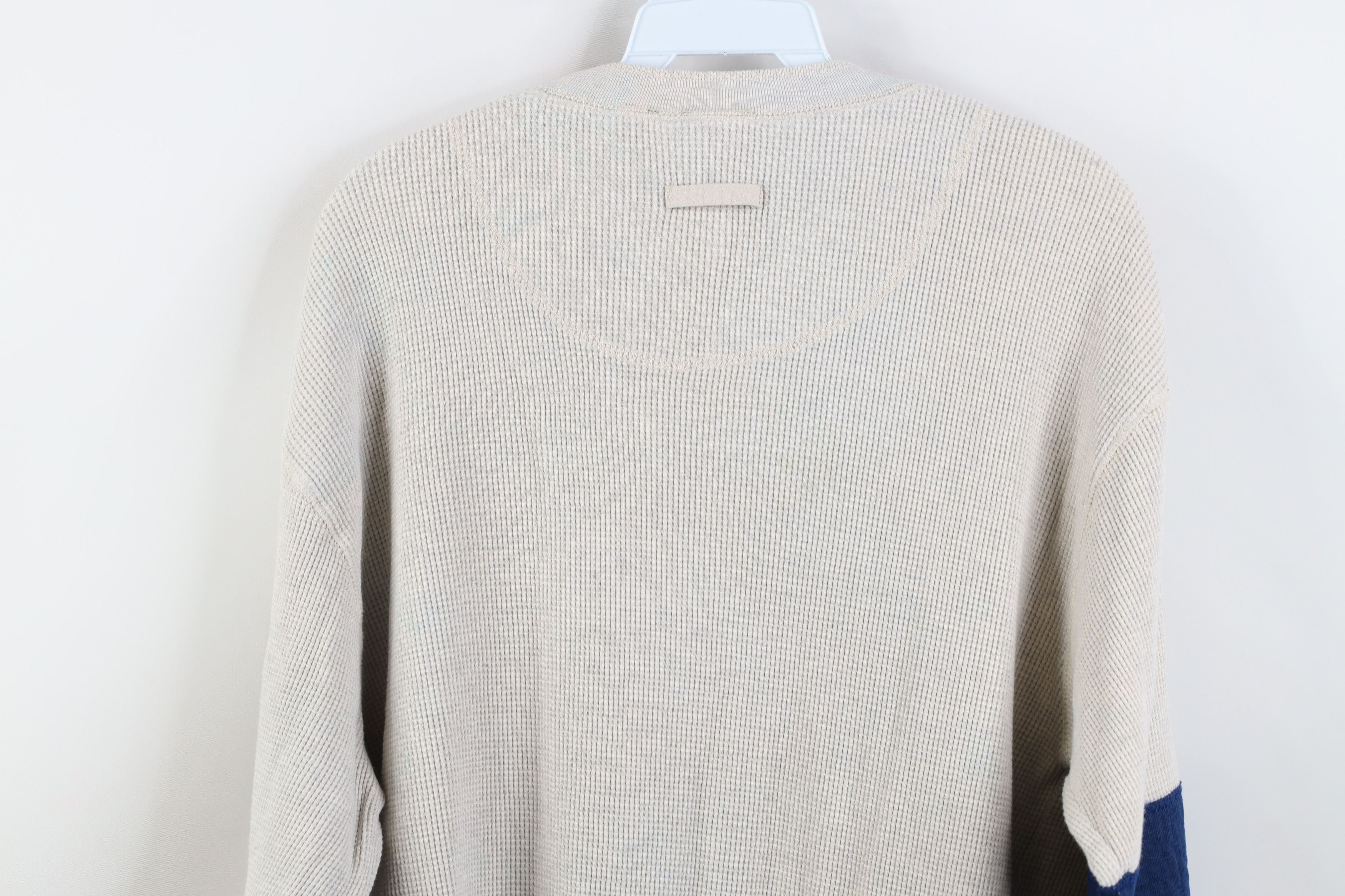 Vintage Vintage 90s Streetwear Thermal Waffle Knit Henley T-Shirt Size XL / US 12-14 / IT 48-50 - 15 Thumbnail