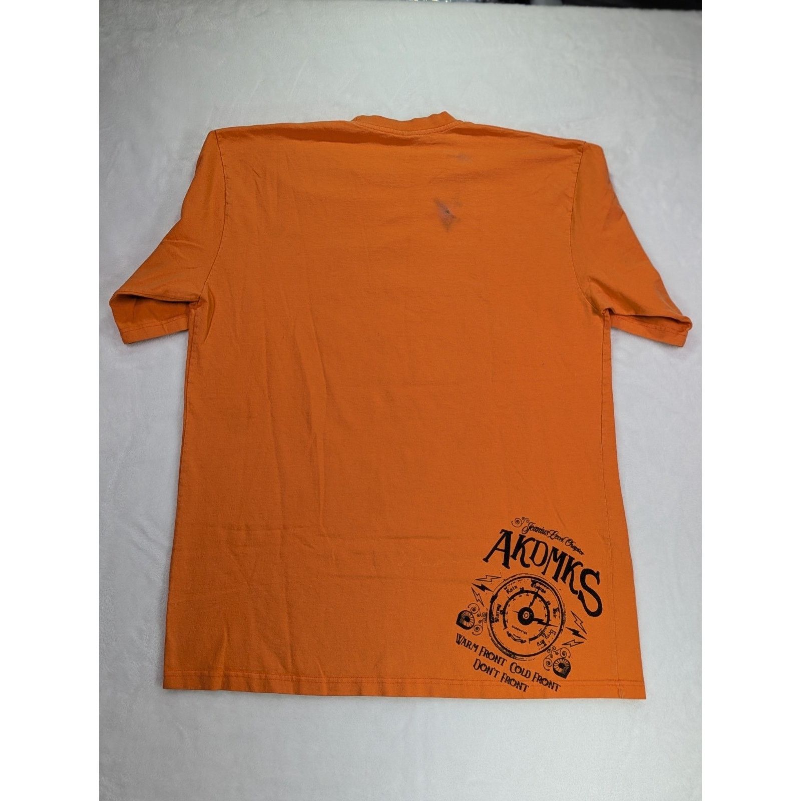 Akademiks VTG Akademiks Storm Riders Orange Tee XXL Embroidered 99 Size US XXL / EU 58 / 5 - 8 Thumbnail