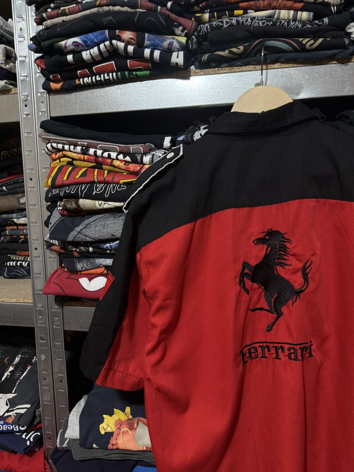 Vintage Vintage Ferrari Scuderia F1 Racing Retro Button Shirt Size US XXL / EU 58 / 5 - 6 Thumbnail