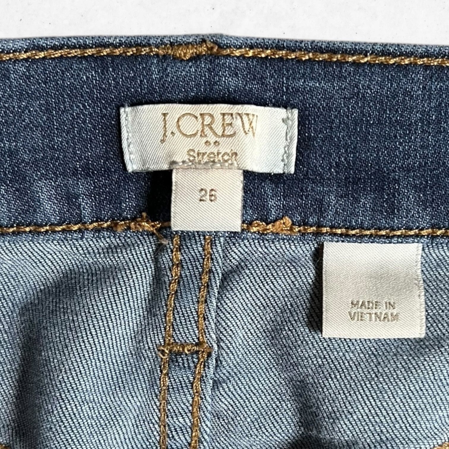 J.Crew J. Crew Jeans Women's 26 Stretch Blue Denim Mid Rise Size 26" / US 2 / IT 38 - 3 Thumbnail