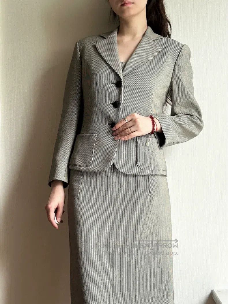 Hermes Hermes Classic Blazer Dress Set Size XS / US 0-2 / IT 36-38 - 7 Thumbnail