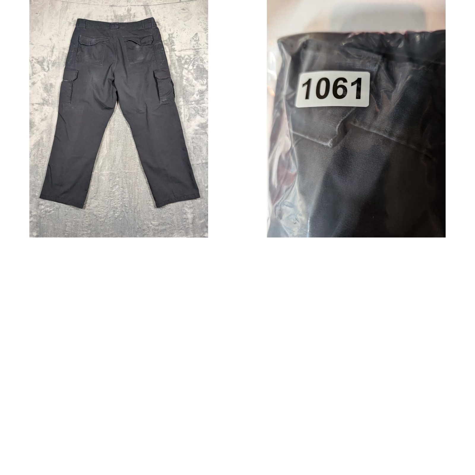 Vintage TRU-SPEC 24-7 Series Black Rip-Stop Tactical Cargo Pants Regular 40x28 Mens Police Fire Gear Pants Front Flat Zip Size US 40 / EU 56 - 8 Thumbnail