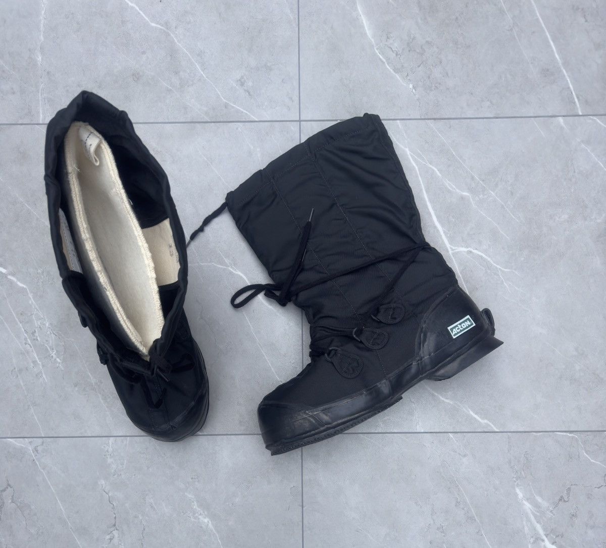Vintage 1980s Vintage Rare Black Opium Mukluk Boots Size US 14 / EU 47 - 6 Thumbnail
