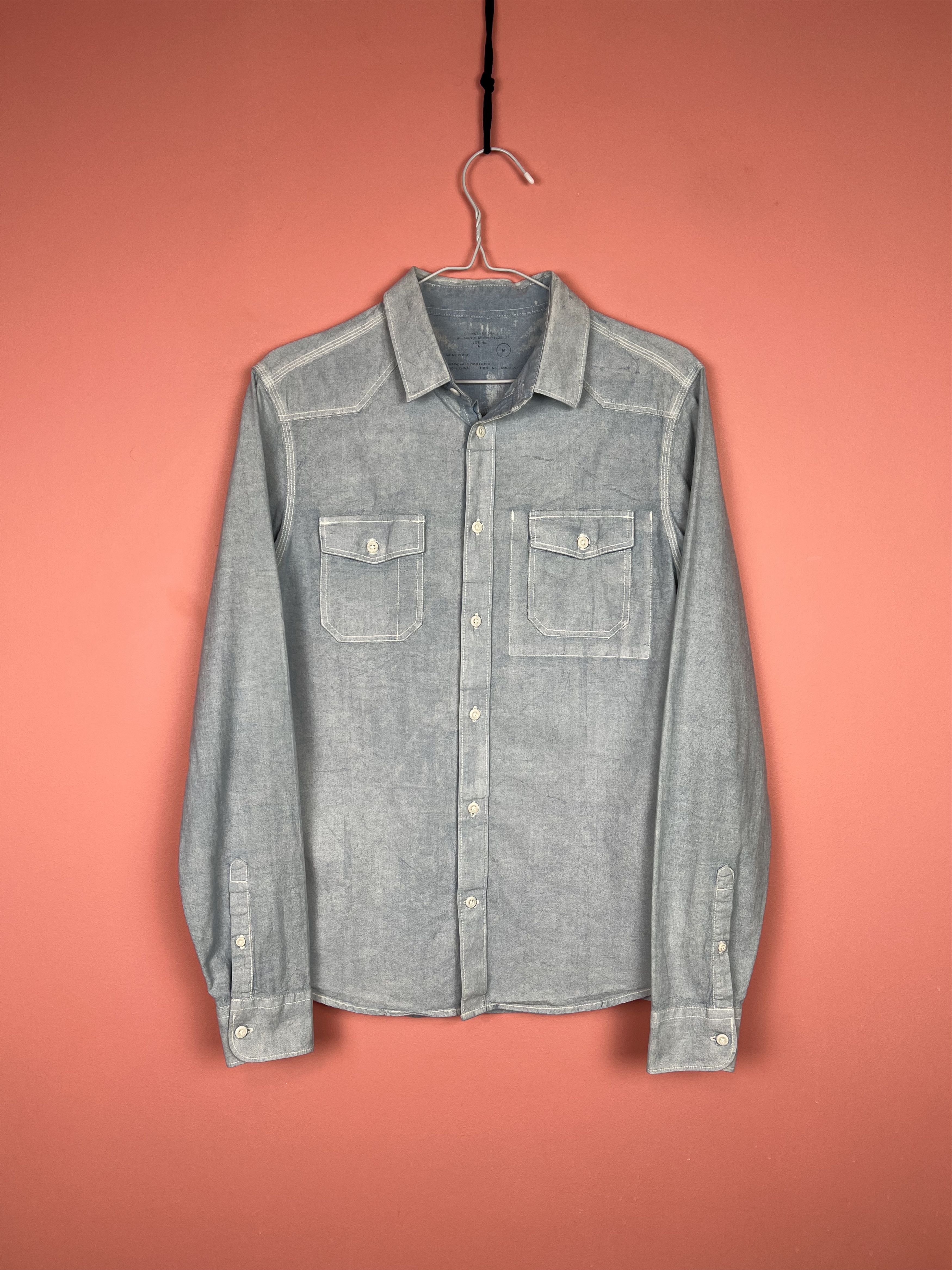 Allsaints Allsaints denim casual jeans overshirt vintage hype Size US M / EU 48-50 / 2 - 2 Thumbnail