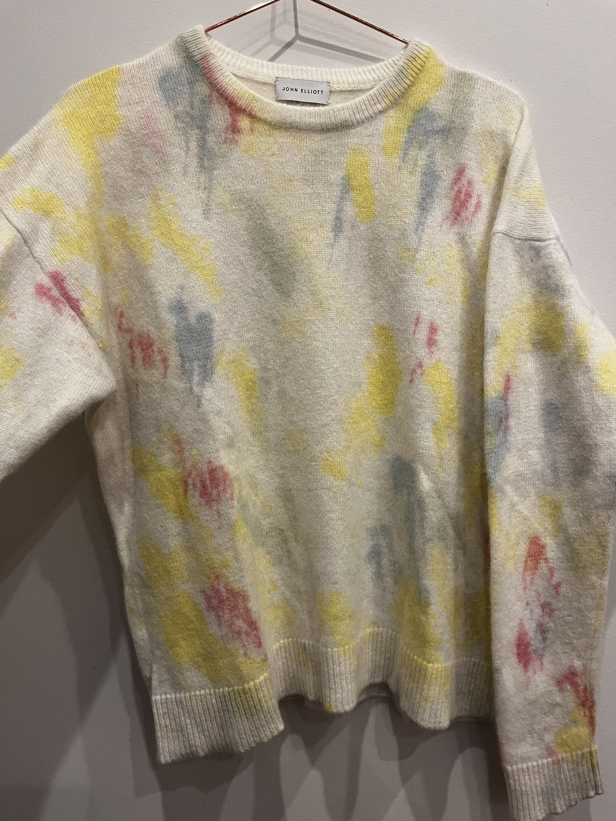 John Elliott John Elliot Angora Painted Sweater (unisex) Size US S / EU 44-46 / 1 - 12 Thumbnail