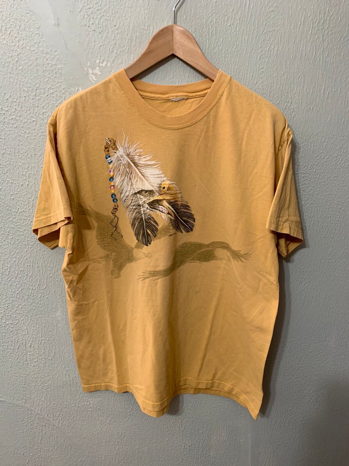 Vintage Vintage Eagle 🦅 Feather Tee Size US XL / EU 56 / 4 - 1 Thumbnail