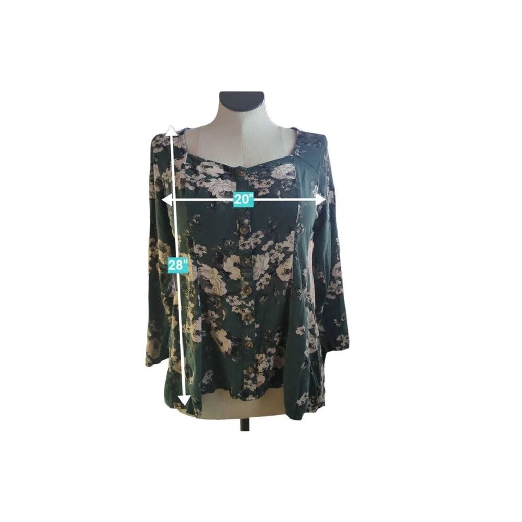 Torrid Torrid Women's Fit And Flare Stretch Challis Button Up Top Size XS / US 0-2 / IT 36-38 - 7 Thumbnail
