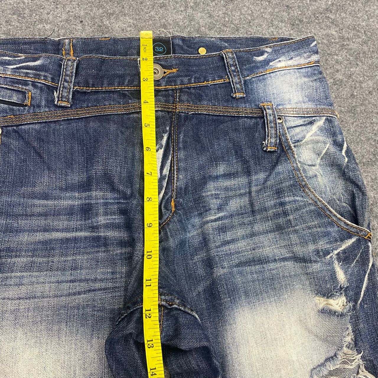 If Six Was Nine 💥Best Offer💥Vintage Japanese Brand Distressed Denim Size US 34 / EU 50 - 6 Thumbnail